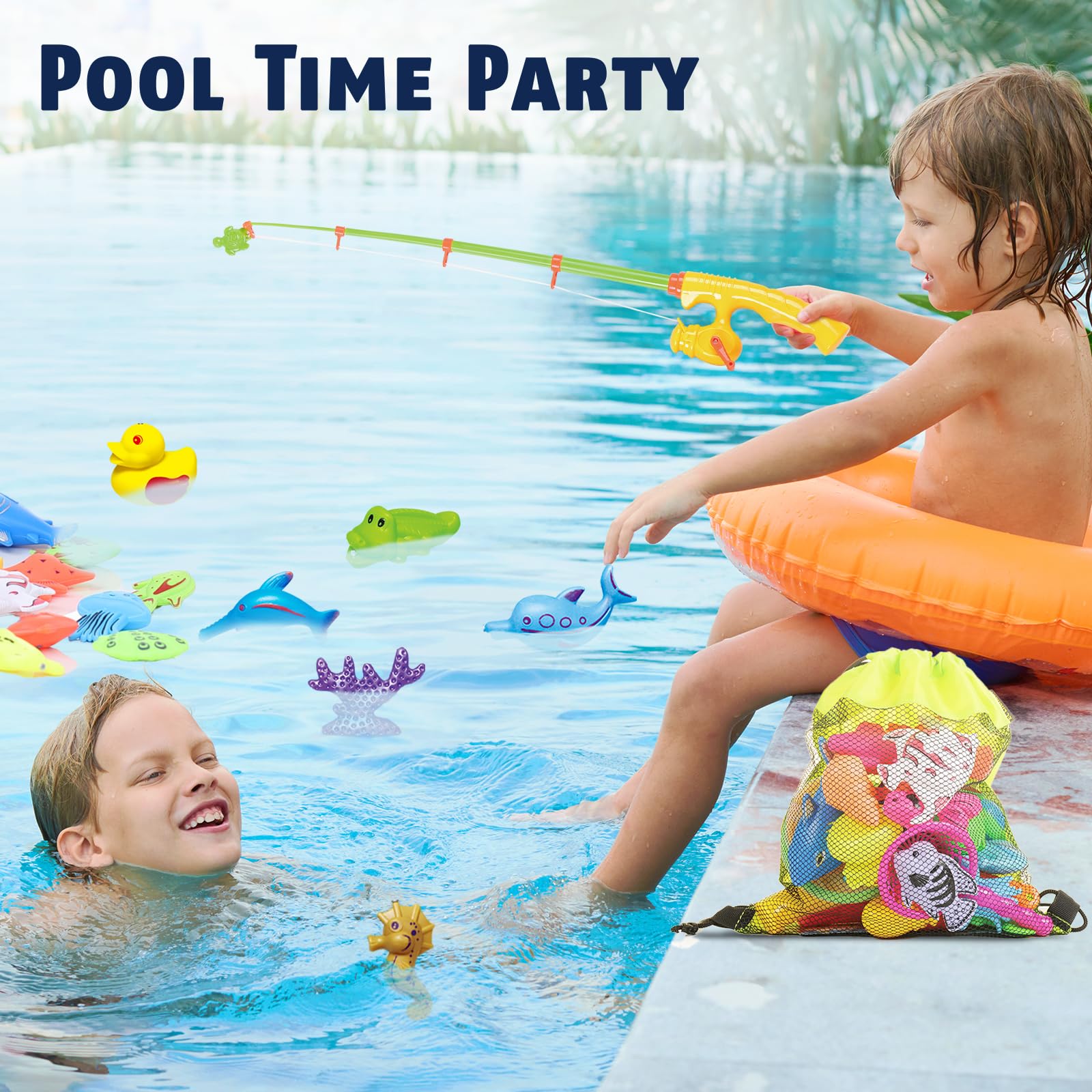 Foto 5 pulgar | Juguete Magnético de Pesca para Piscina CozyBomb 35 Piezas - Venta Internacional