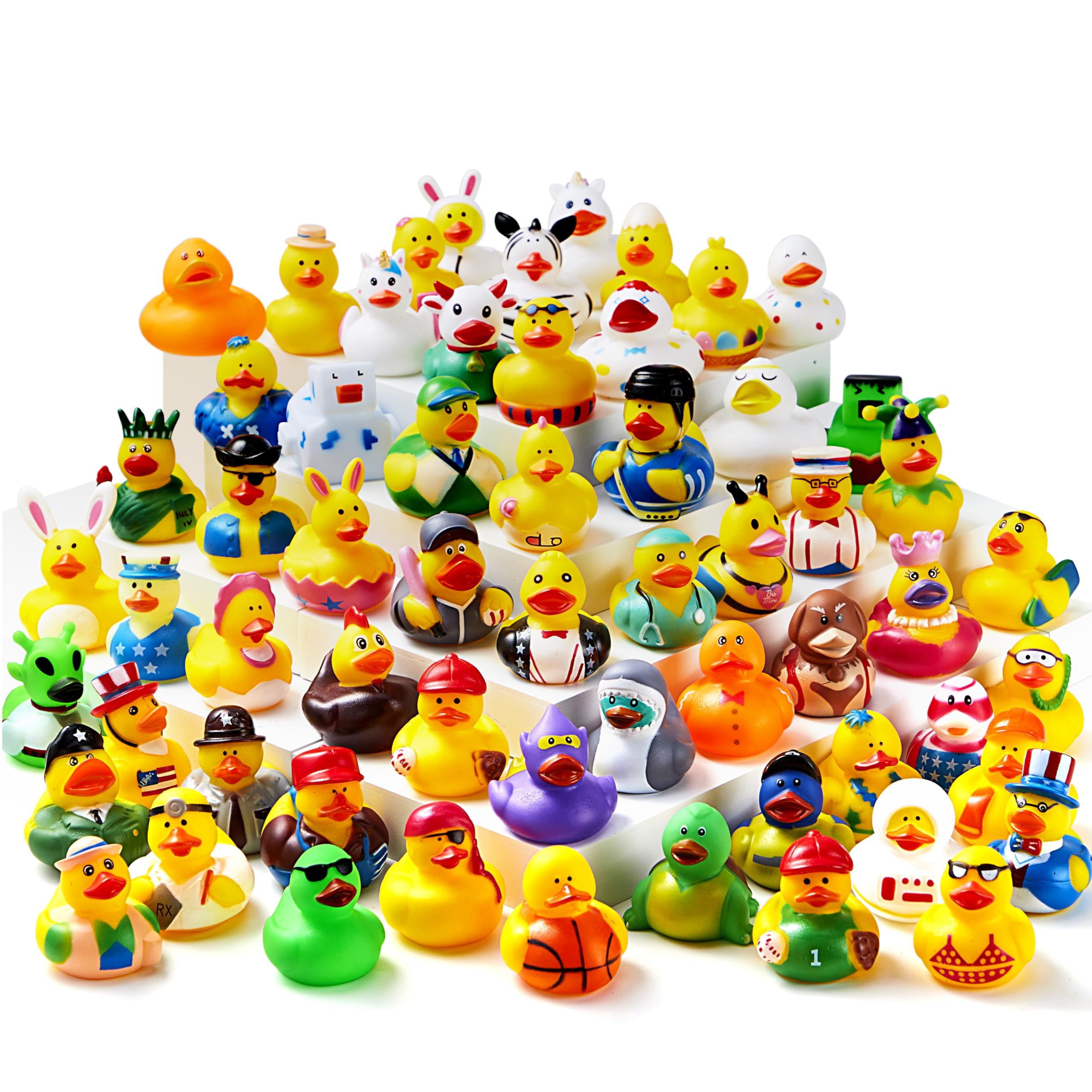 Pack de 30 Patos de Goma Joyin con Bolsa de Transporte para Baño Infantil