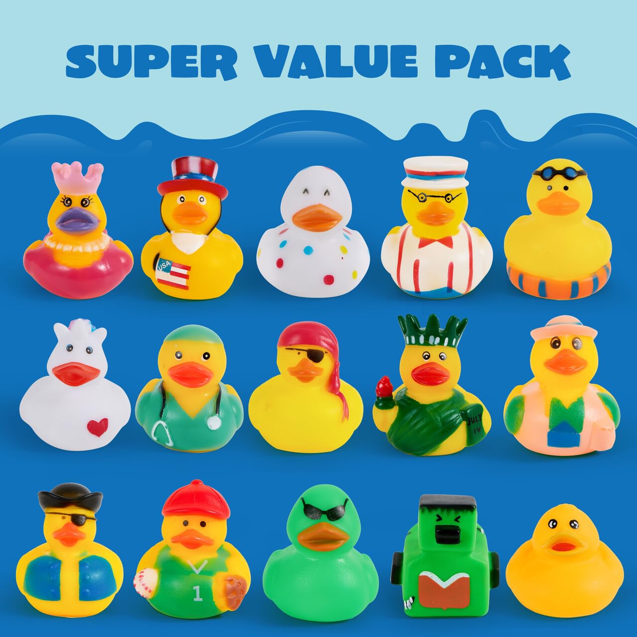 Foto 5 pulgar | Pack de 30 Patos de Goma Joyin con Bolsa de Transporte para Baño Infantil