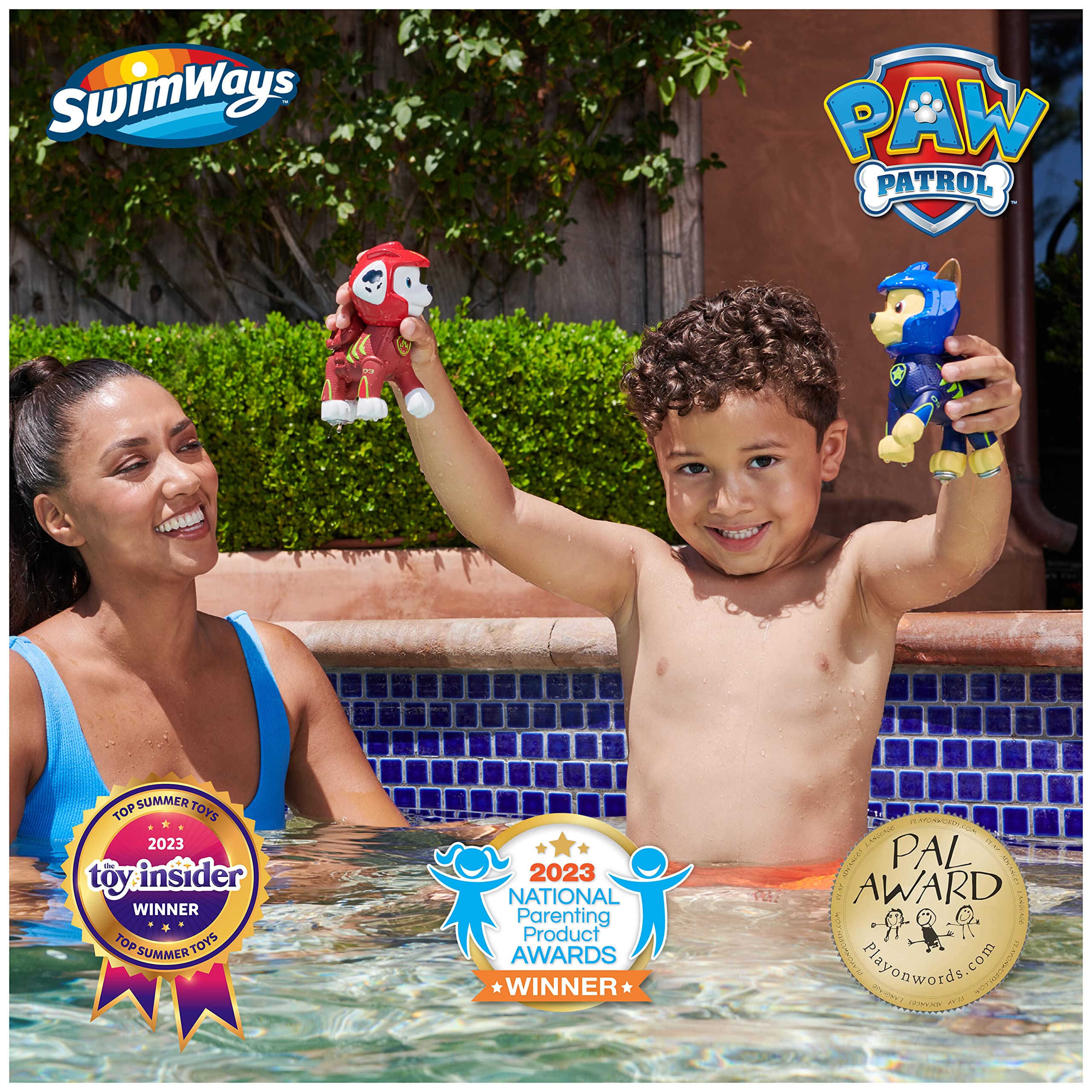 Foto 3 pulgar | Figuras Flotantes SwimWays Paw Patrol 2 Piezas - Venta Internacional