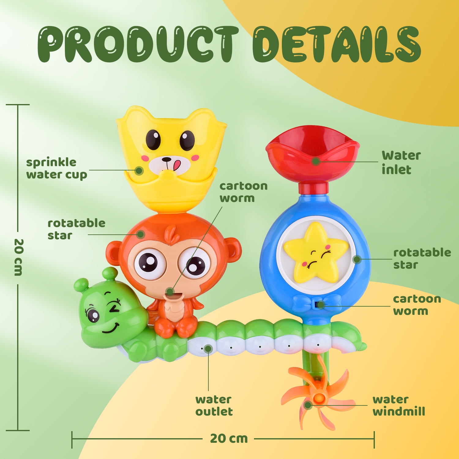 Foto 5 pulgar | Set de Juguetes para Baño Monkey Water Fun - Venta Internacional
