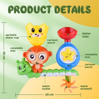 Foto 4 | Set de Juguetes para Baño Monkey Water Fun - Venta Internacional
