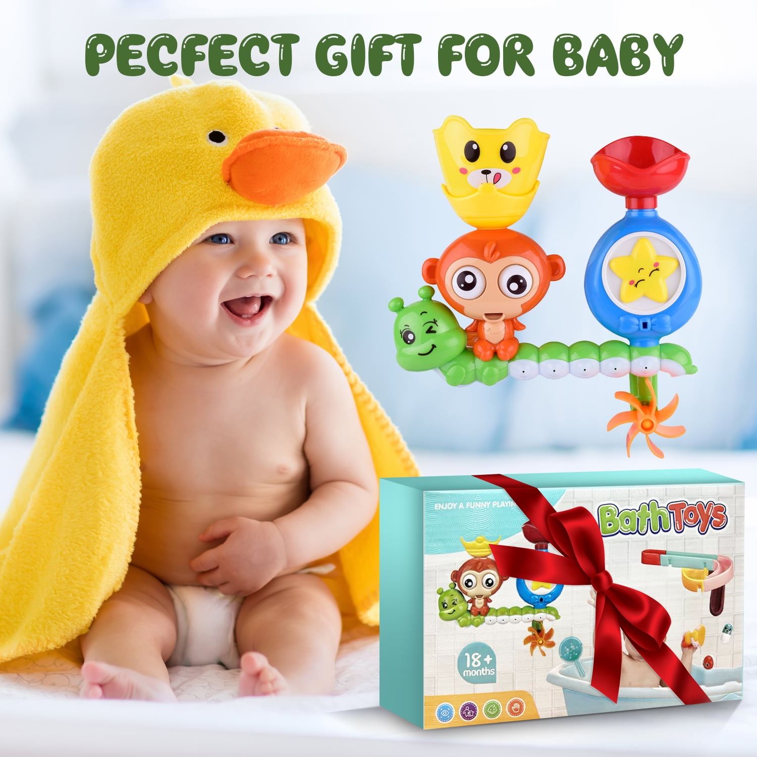 Foto 7 pulgar | Set de Juguetes para Baño Monkey Water Fun - Venta Internacional