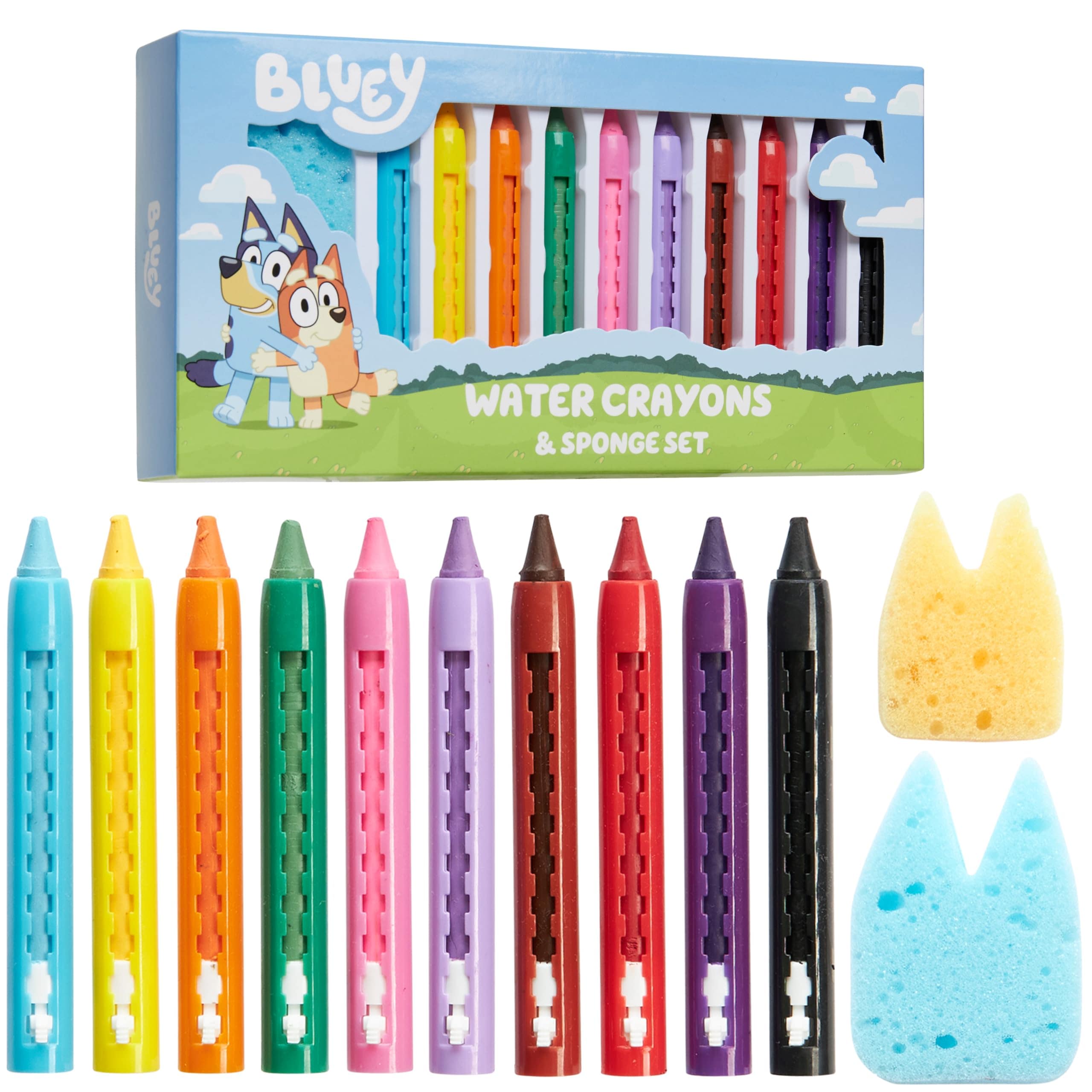 Set De Colorear Bath Toys Bluey Para Niños Con 10 Crayones - Venta Internacional. $735