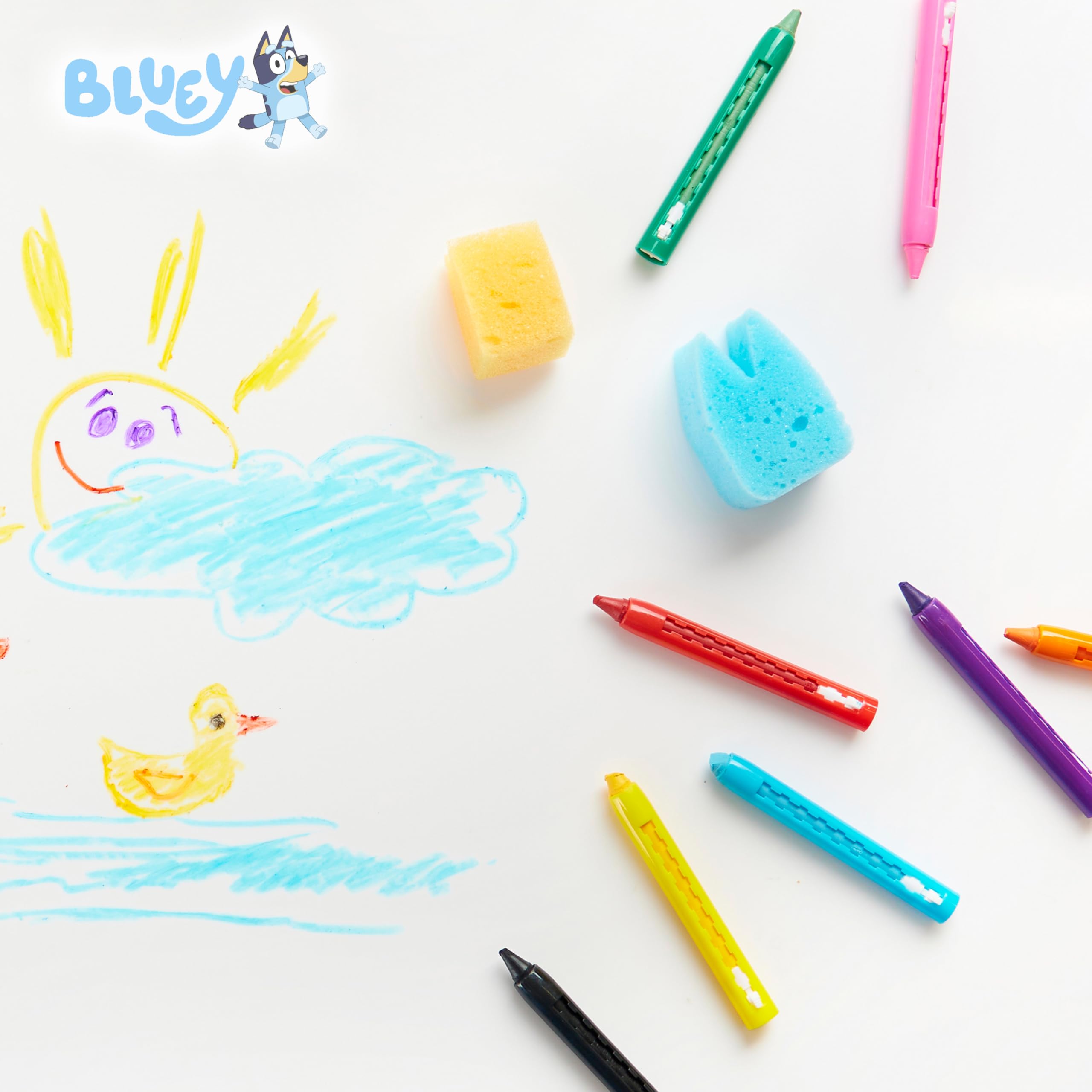 Foto 3 pulgar | Set De Colorear Bath Toys Bluey Para Niños Con 10 Crayones - Venta Internacional.