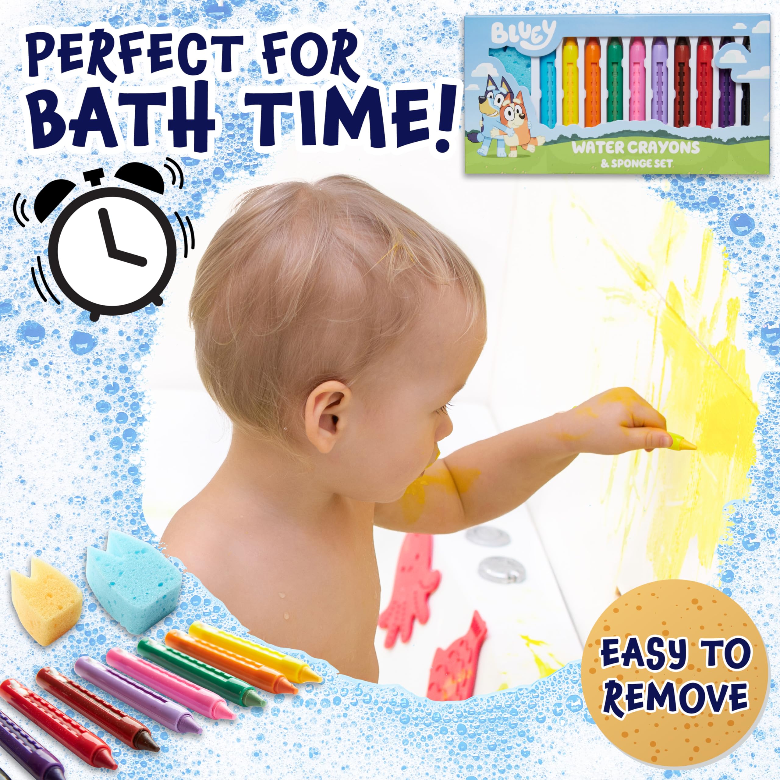 Foto 4 pulgar | Set De Colorear Bath Toys Bluey Para Niños Con 10 Crayones - Venta Internacional.