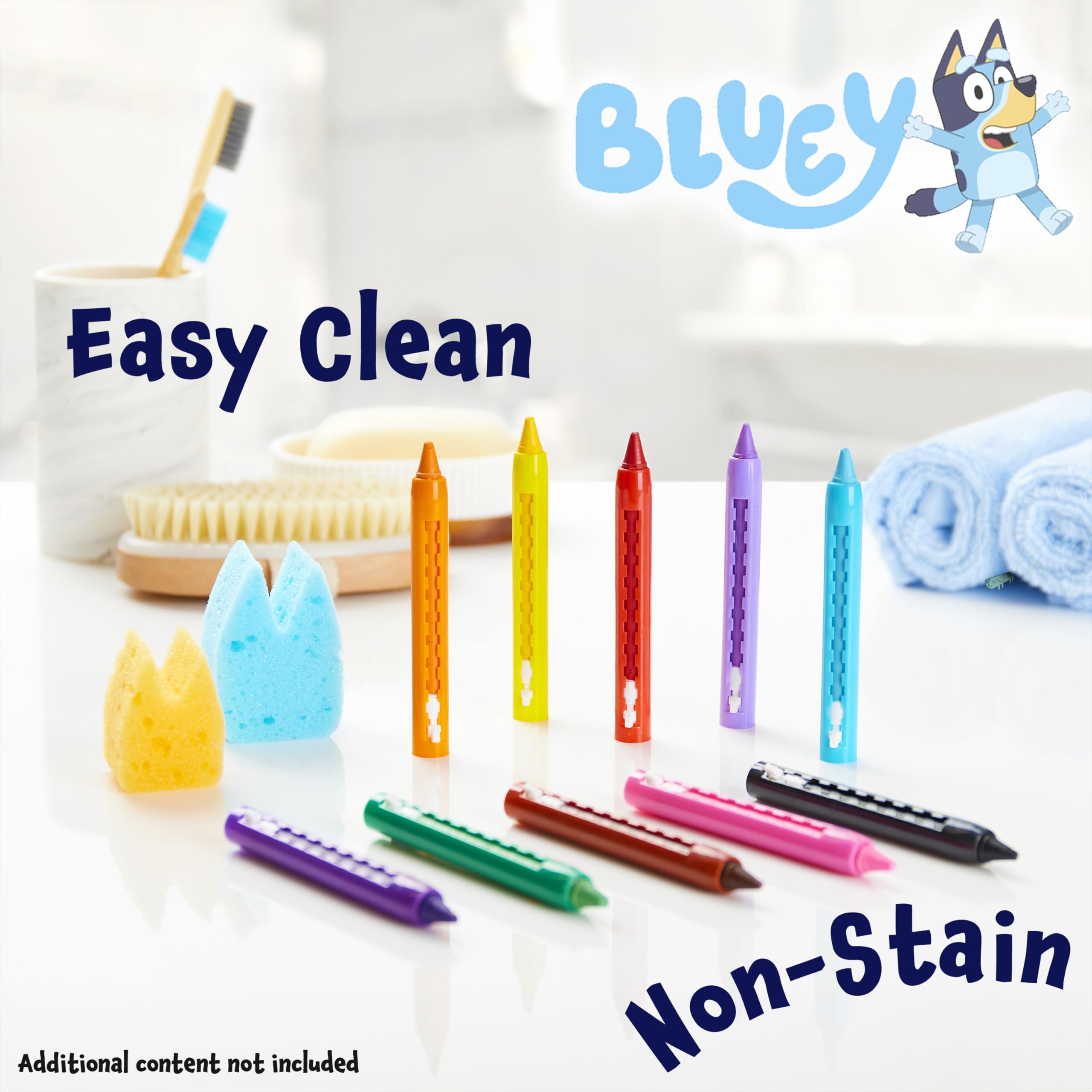 Foto 5 | Set De Colorear Bath Toys Bluey Para Niños Con 10 Crayones - Venta Internacional.