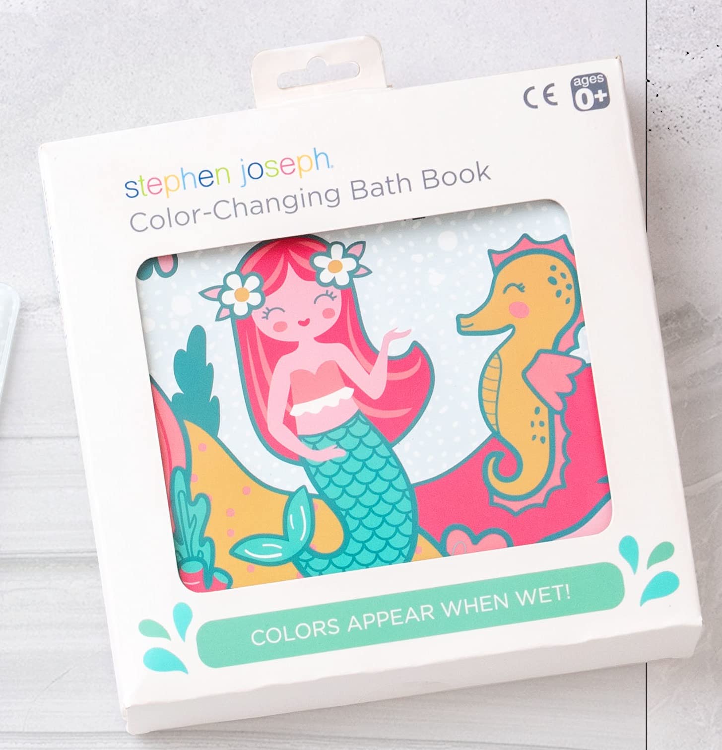 Foto 6 pulgar | Libro Flotante Para La Hora Del Baño Que Cambia De Color Stephen Joseph Mermaid - Venta Internacional.