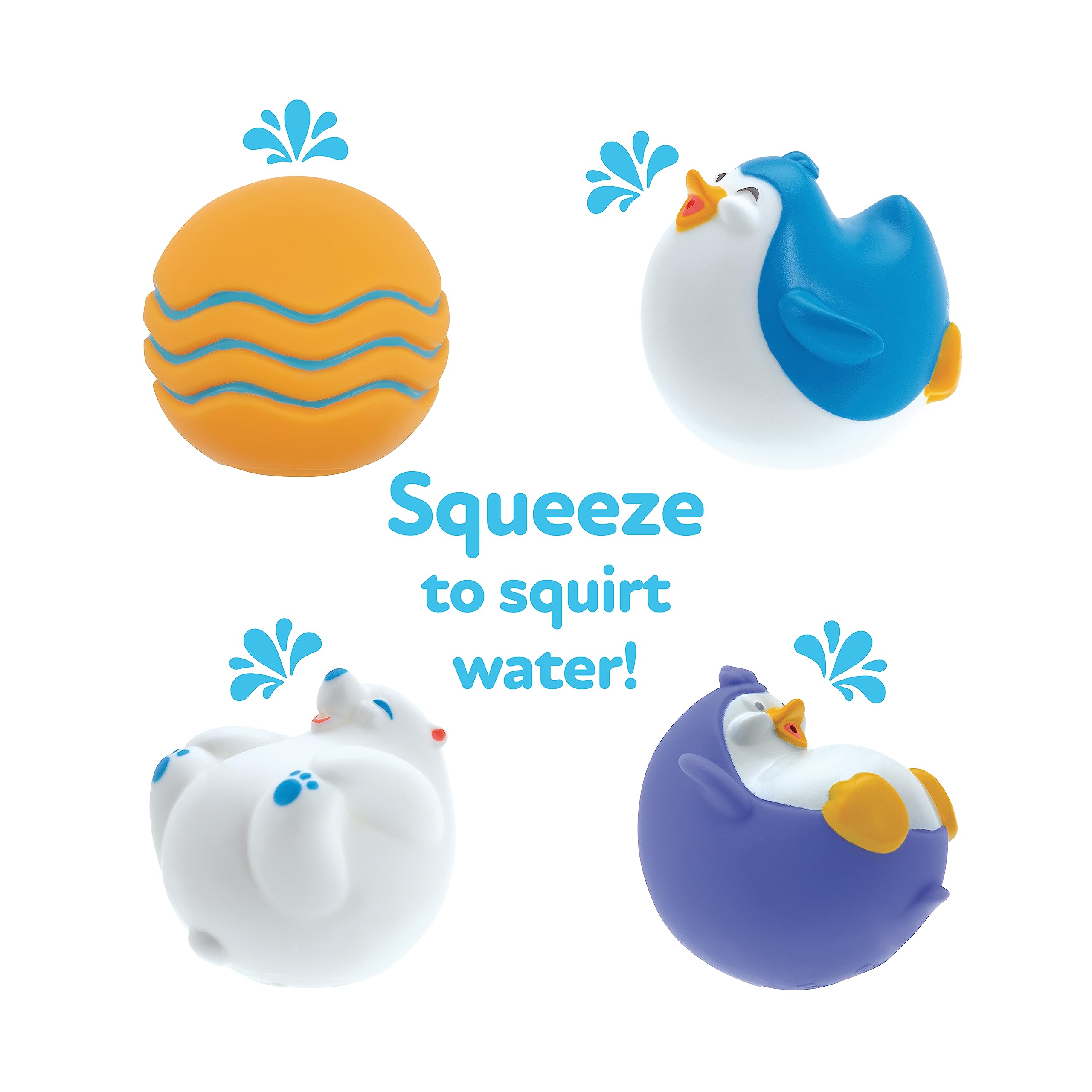 Foto 4 pulgar | Set de Juguetes de Baño Nuby Penguin Slide con 4 Chorros De Baño - Venta Internacional