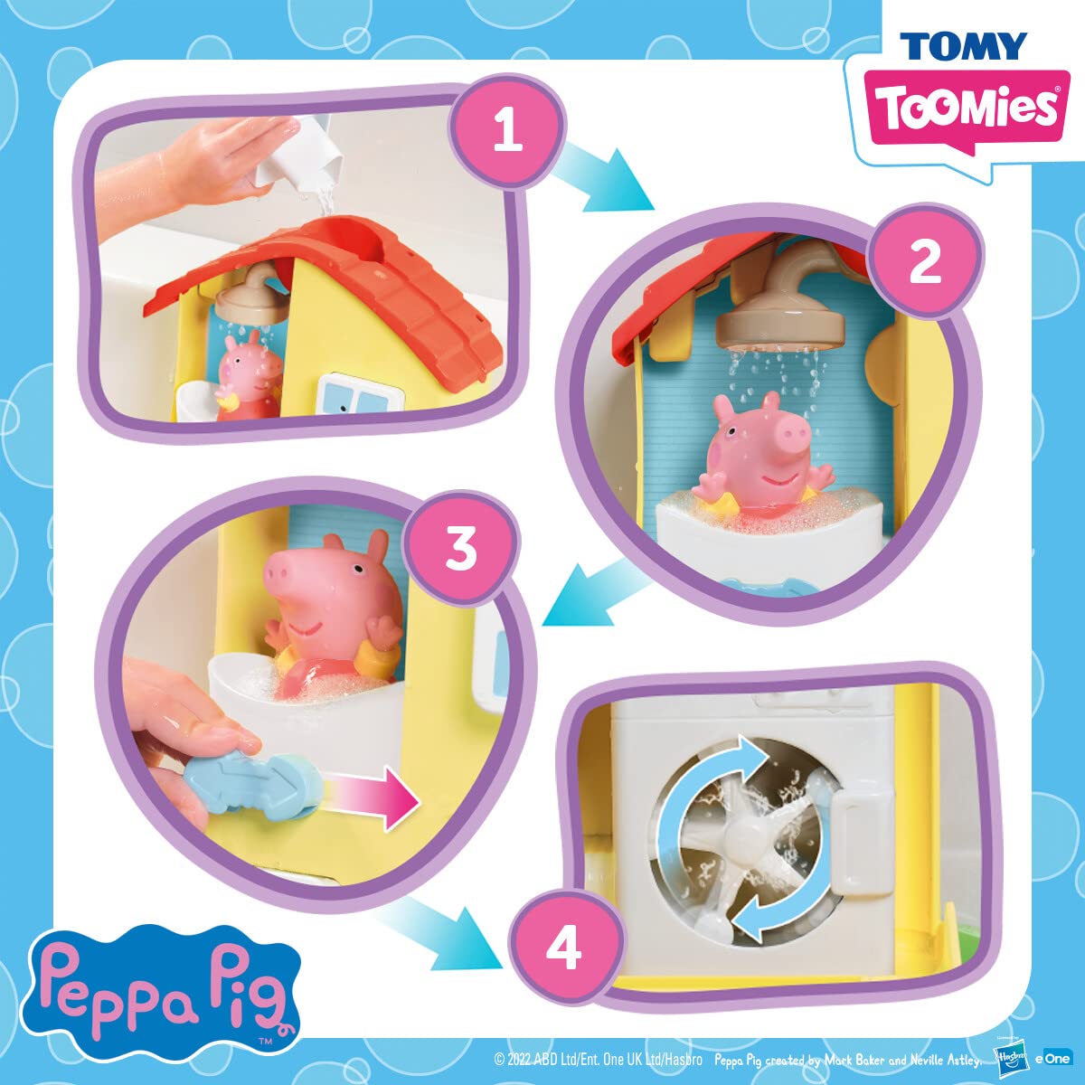 Foto 5 pulgar | Set De Juguete De Baño Tomy Peppa Pig House Para Niños De 18 Meses O Más - Venta Internacional.