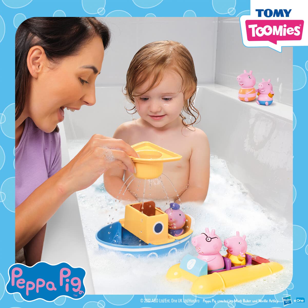 Foto 4 pulgar | Set De Juguetes De Baño Tomy Peppa Pig Boat Adventure 18m+ Con 2 Barcos - Venta Internacional.
