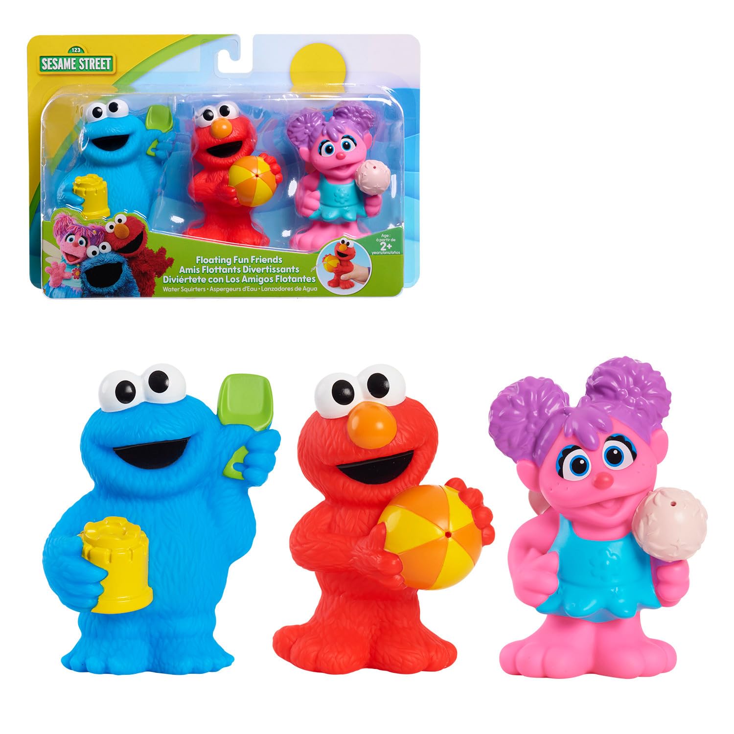 Juego De 3 Piezas Toy Just Play Sesame Street Floating Fun Friends - Venta Internacional.