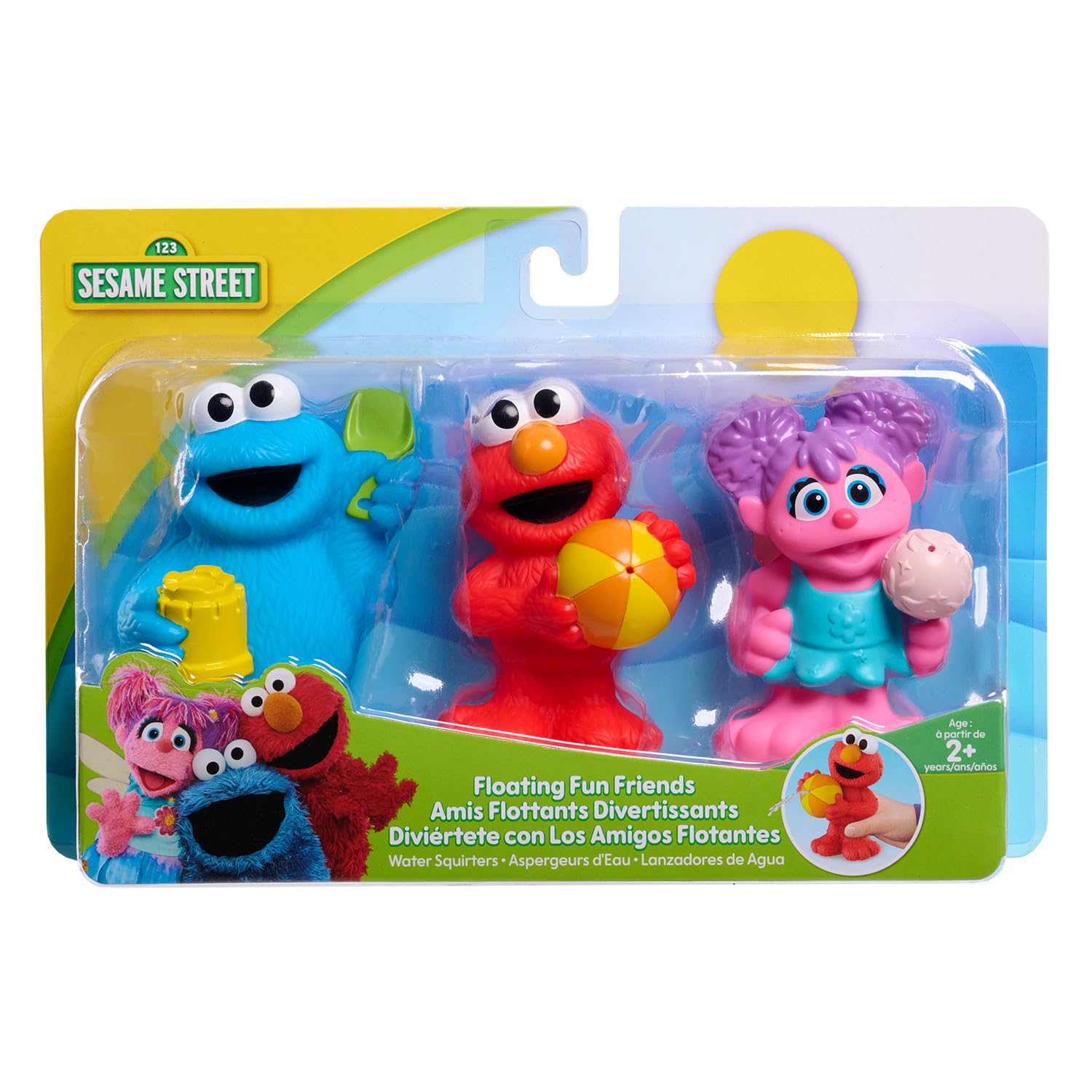 Foto 7 pulgar | Juego De 3 Piezas Toy Just Play Sesame Street Floating Fun Friends - Venta Internacional.