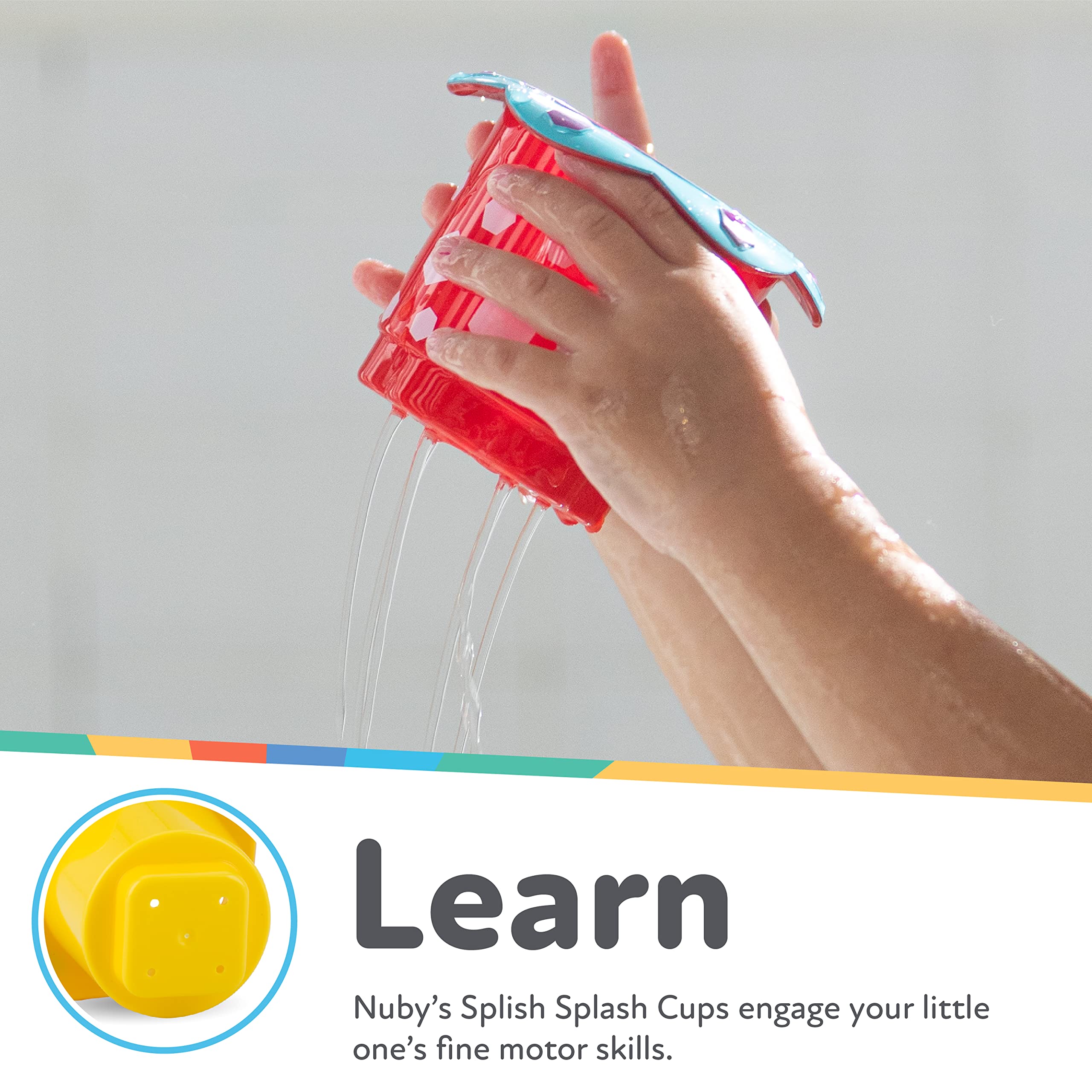 Foto 4 pulgar | Juguete De Baño Para Bebés Nuby Splish Splash, 5 Piezas - Venta Internacional.