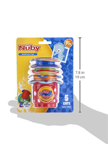 Foto 7 pulgar | Juguete De Baño Para Bebés Nuby Splish Splash, 5 Piezas - Venta Internacional.
