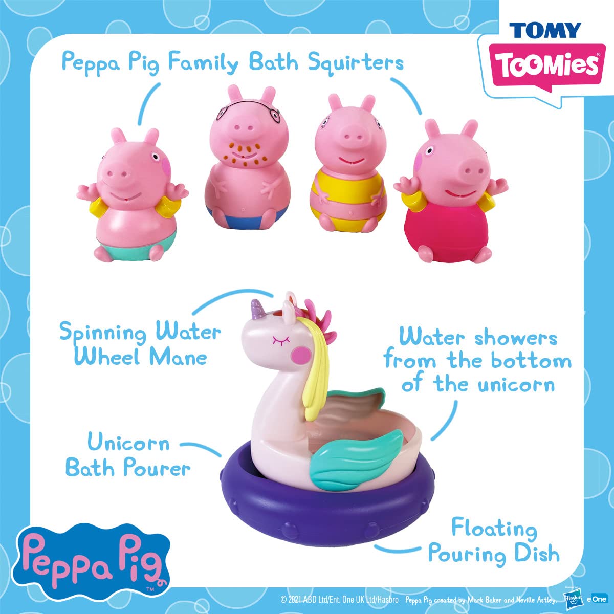 Foto 7 pulgar | Juguetes De Baño Tomy Peppa Pig Para Bebés De 18 Meses O Más Con Destreza - Venta Internacional.