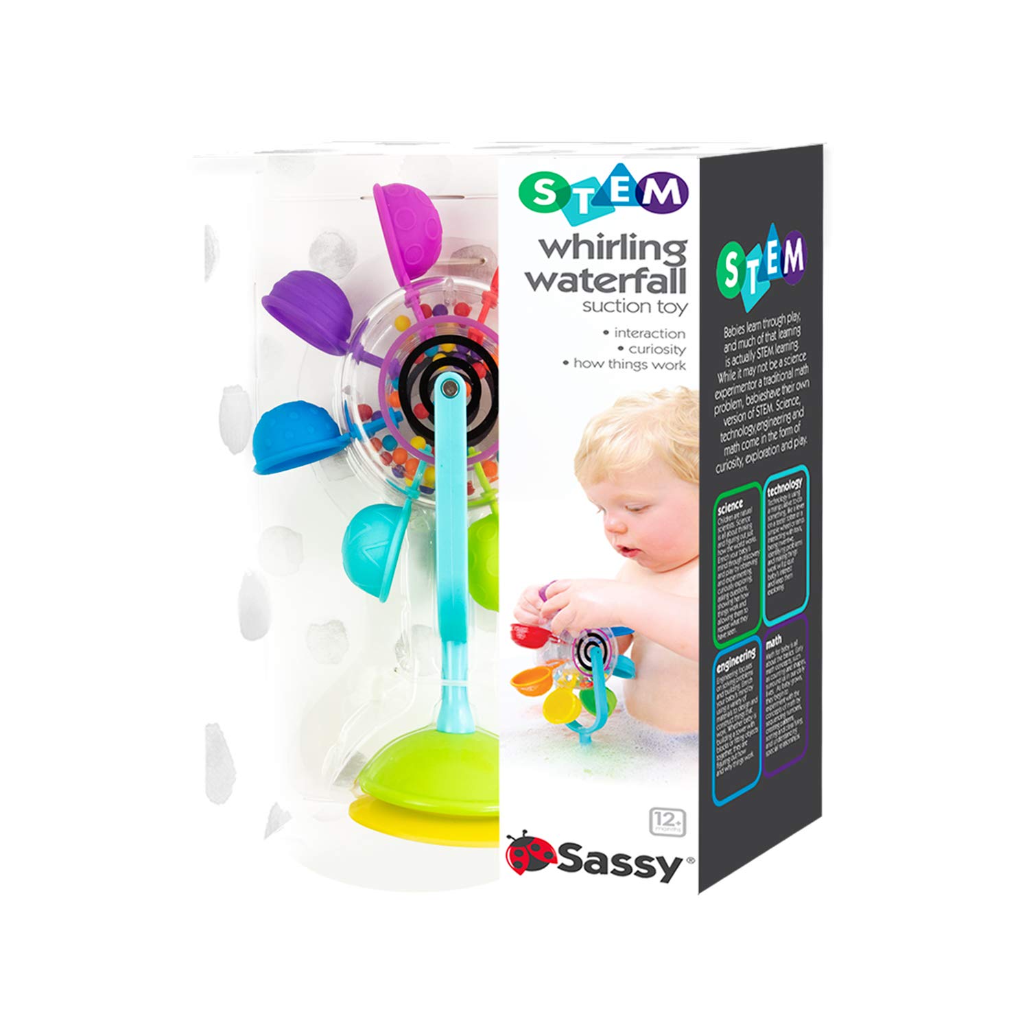 Foto 5 pulgar | Juguete De Succión Tipo Cascada Sassy Whirling Para Bañarse Durante Más De 12 Meses - Venta Internacional.