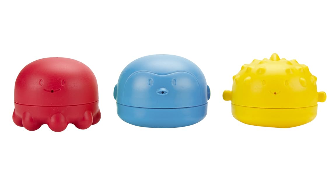 Bath Toys Ubbi Squeeze And Switch De Silicona Para Niños Pequeños, Juego De 3 - Venta Internacional.