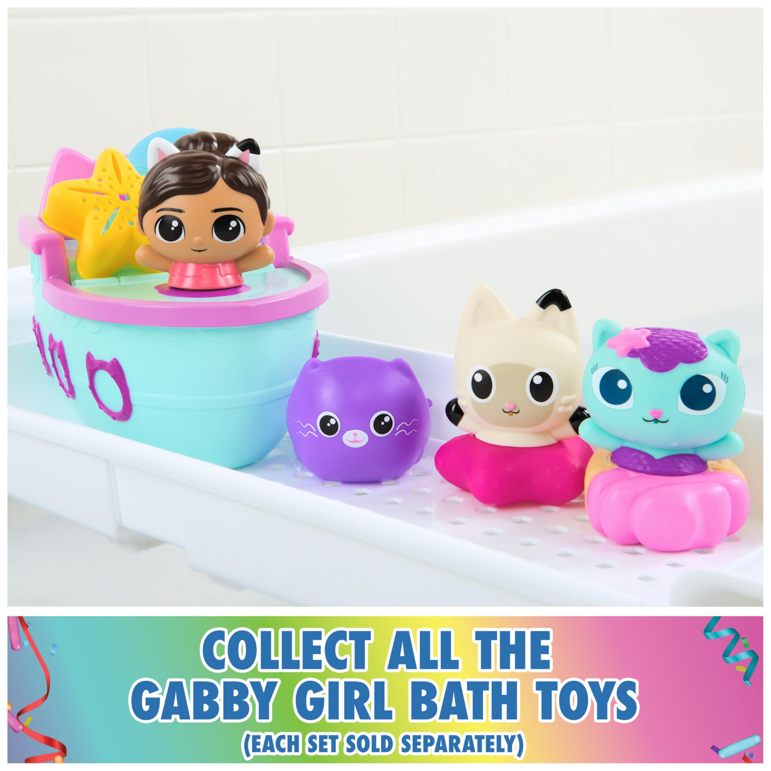 Foto 6 | Casa De Muñecas Gabby's De Bath Squirters Gabby Cat Mercat & Pandy - Venta Internacional.