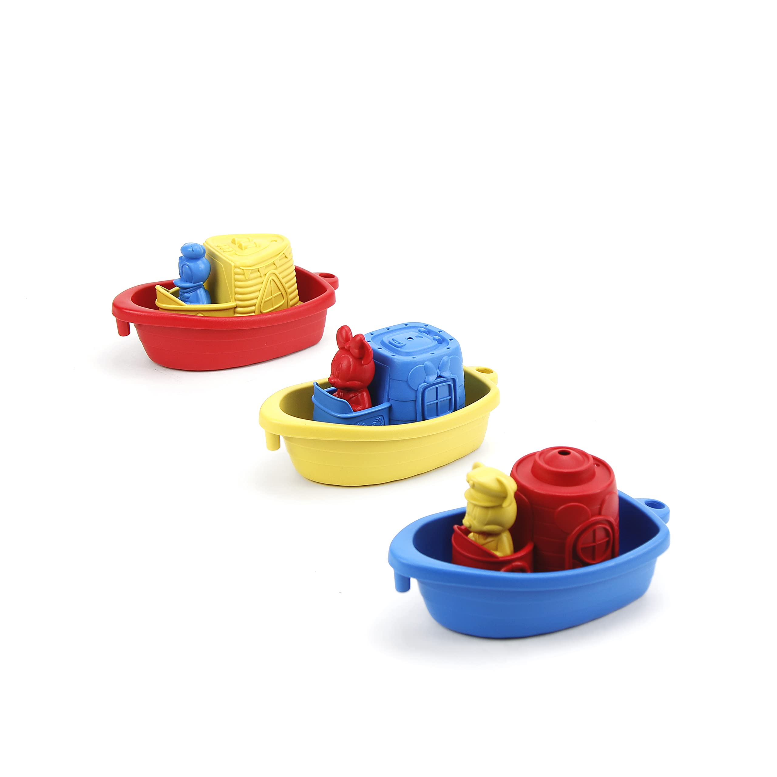 Foto 4 pulgar | Botes Uniendo Barcos Mickey Mouse De Toy Green Toys Fabricados En Ee. Uu. - Venta Internacional.
