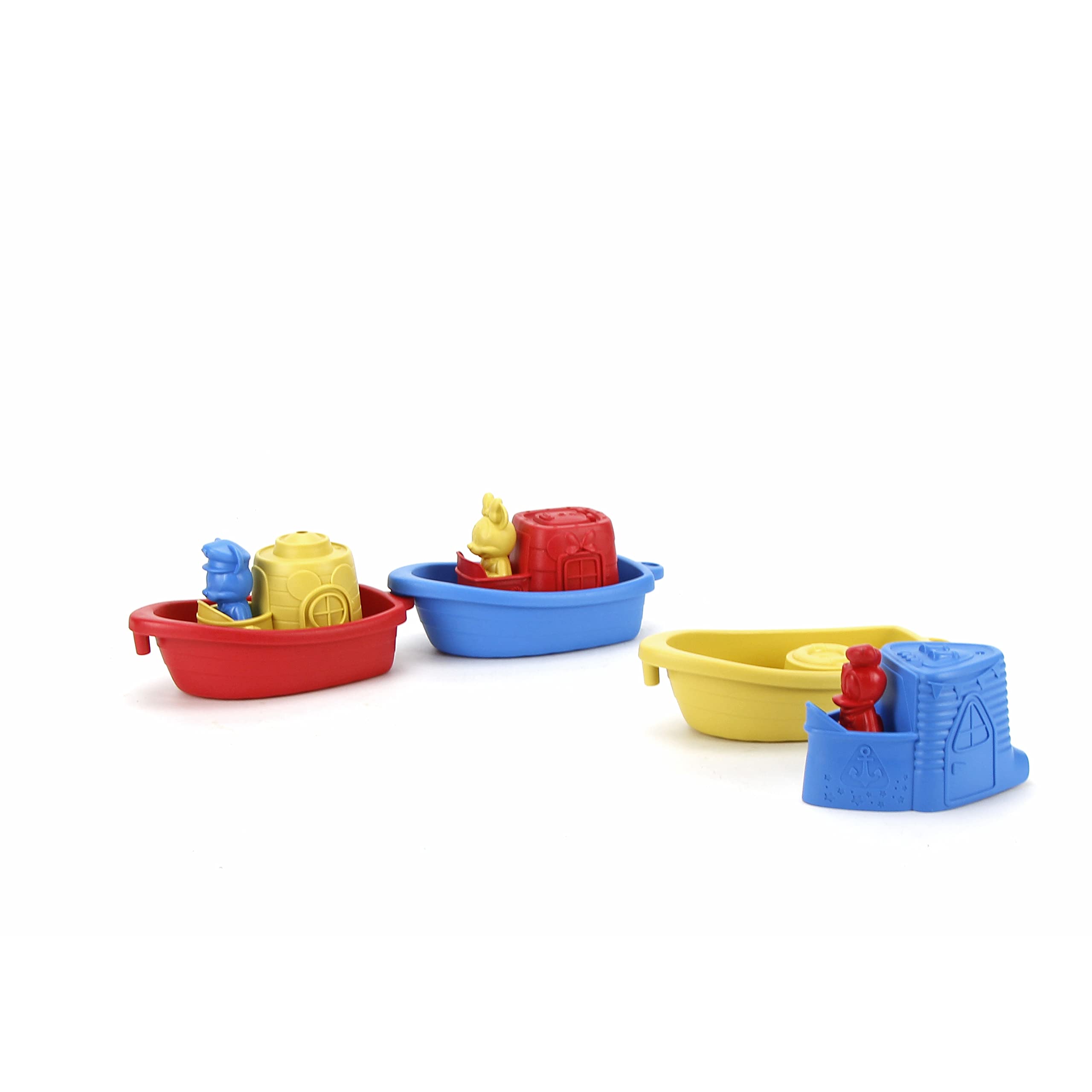 Foto 5 pulgar | Botes Uniendo Barcos Mickey Mouse De Toy Green Toys Fabricados En Ee. Uu. - Venta Internacional.