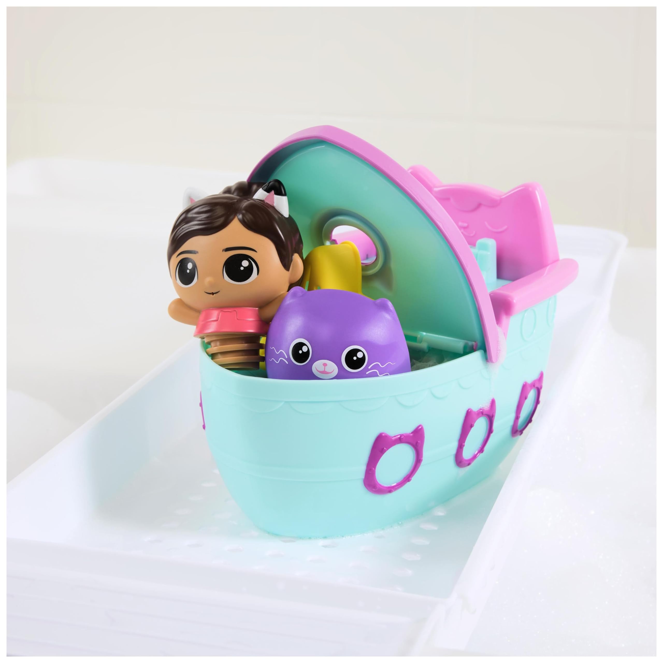 Foto 7 | Set De Baño Gabby's Dollhouse Gabby & Ss Mercat Con Crucero - Venta Internacional.