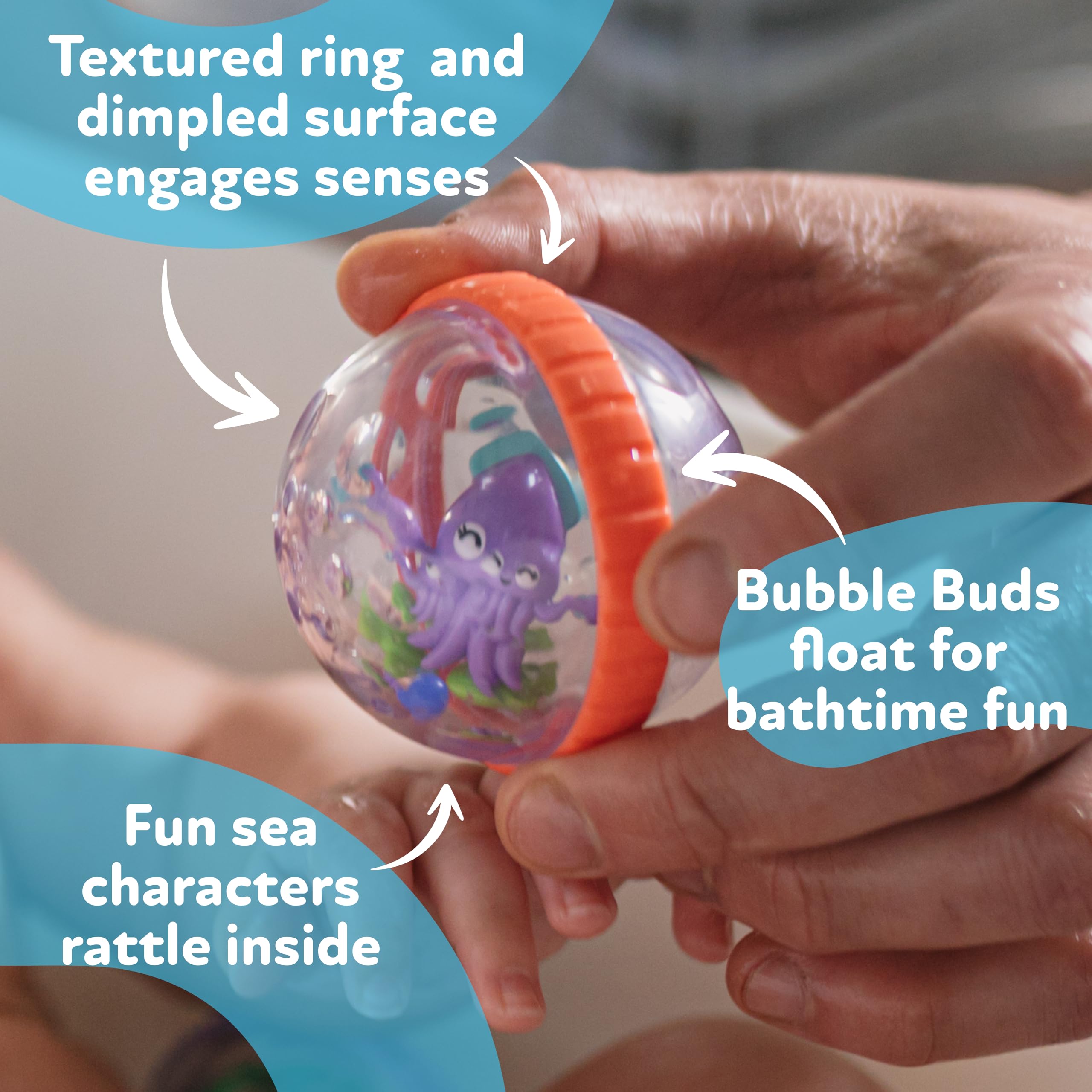 Foto 5 | Set de Baño Nuby Bubbly Buds Interactive Paquete De 4 Unidades para Bebés - Venta Internacional