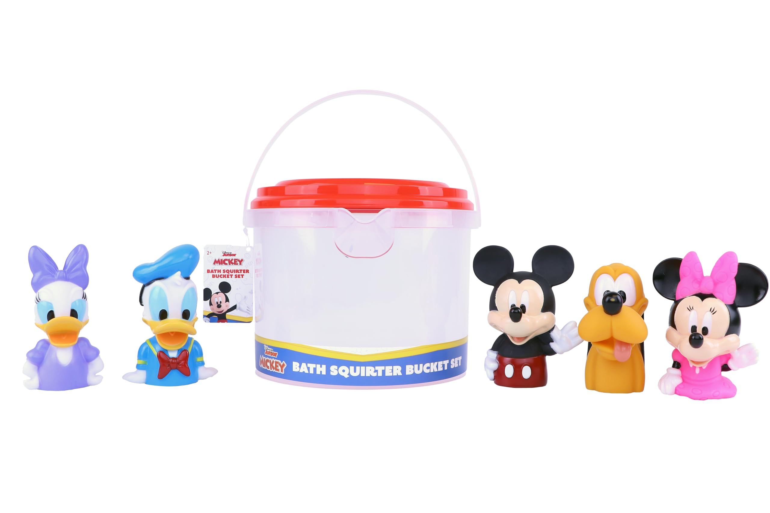 Foto 2 pulgar | Set De Juguetes De Baño Disney Mickey & Friends Con Cubeta Organizadora - Venta Internacional.