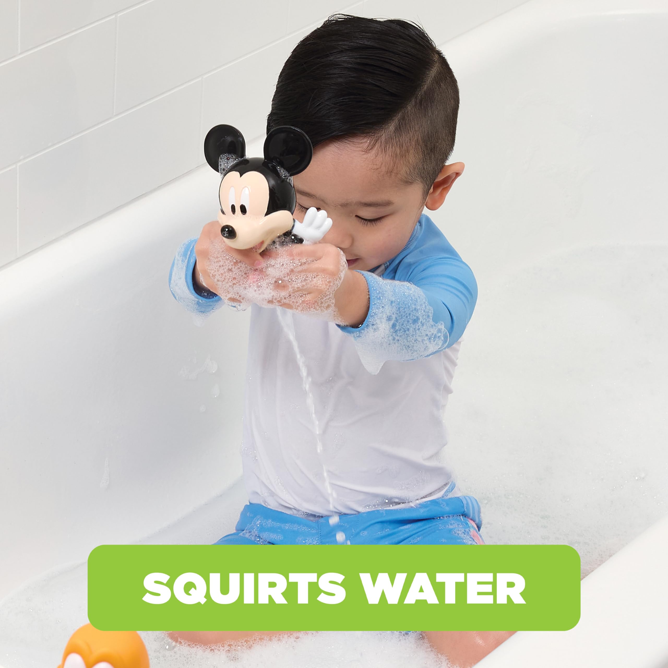Foto 3 pulgar | Set De Juguetes De Baño Disney Mickey & Friends Con Cubeta Organizadora - Venta Internacional.