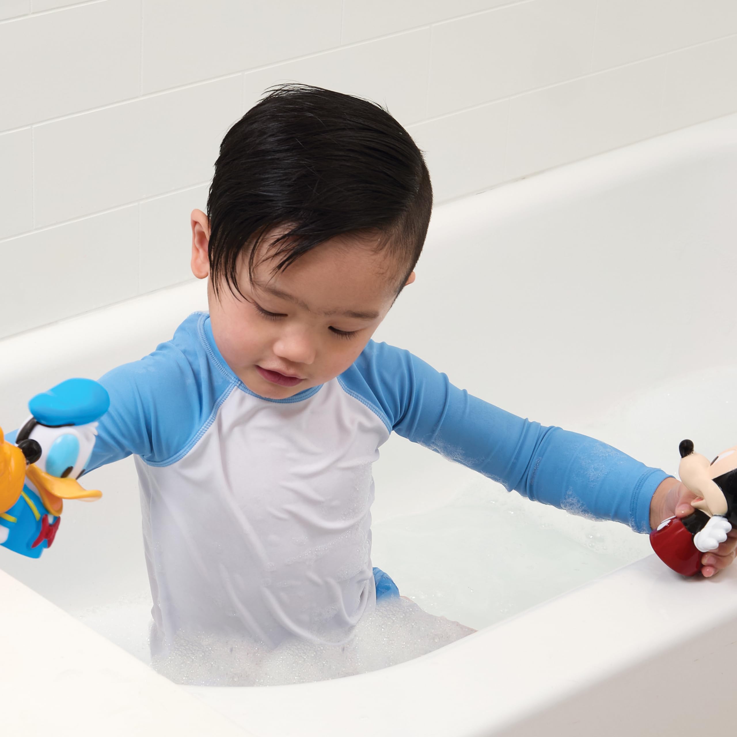 Foto 4 pulgar | Set De Juguetes De Baño Disney Mickey & Friends Con Cubeta Organizadora - Venta Internacional.