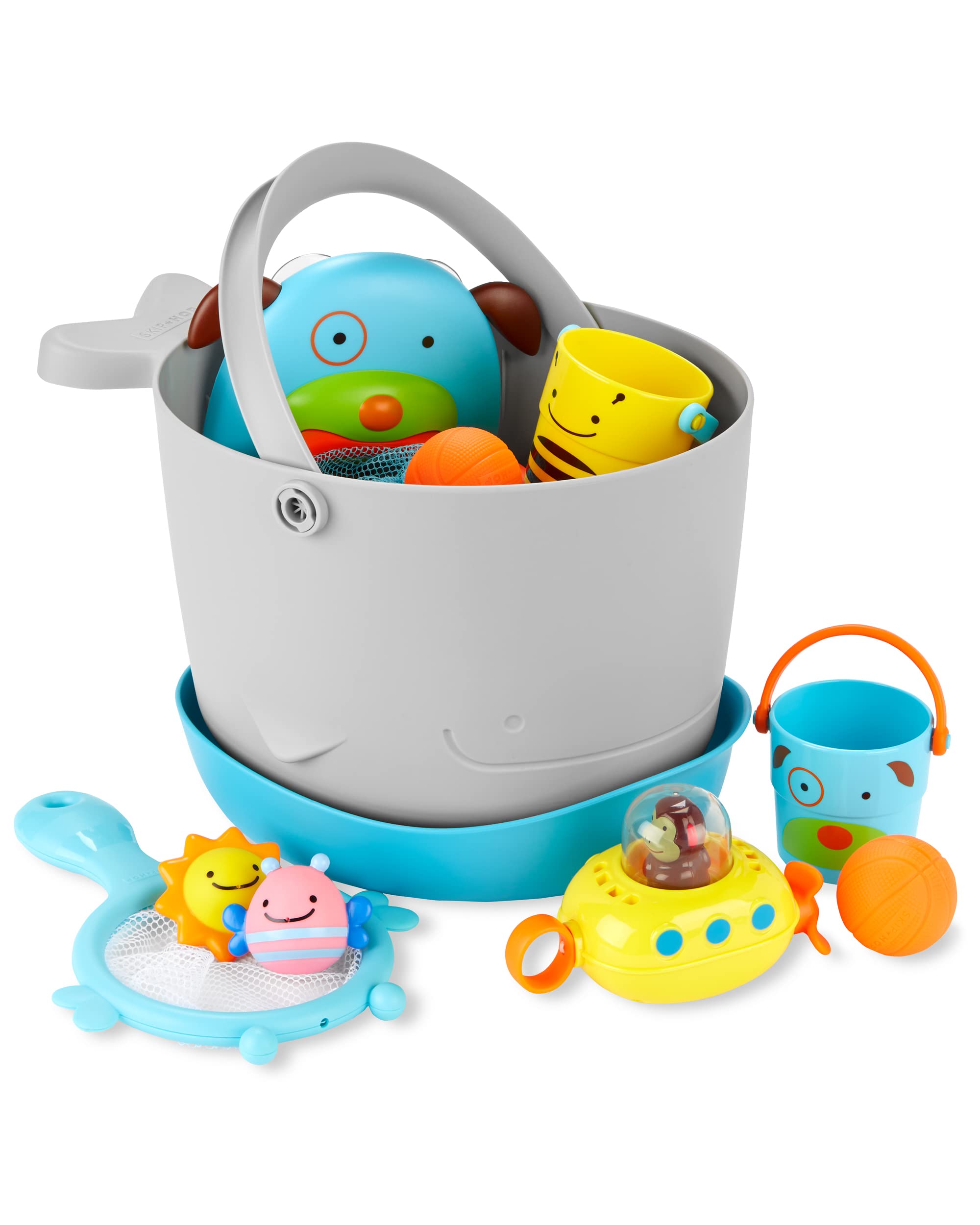 Foto 6 | Set De Regalo Con Cubeta Y Juguete De Baño Skip Hop Baby Grey - Venta Internacional.