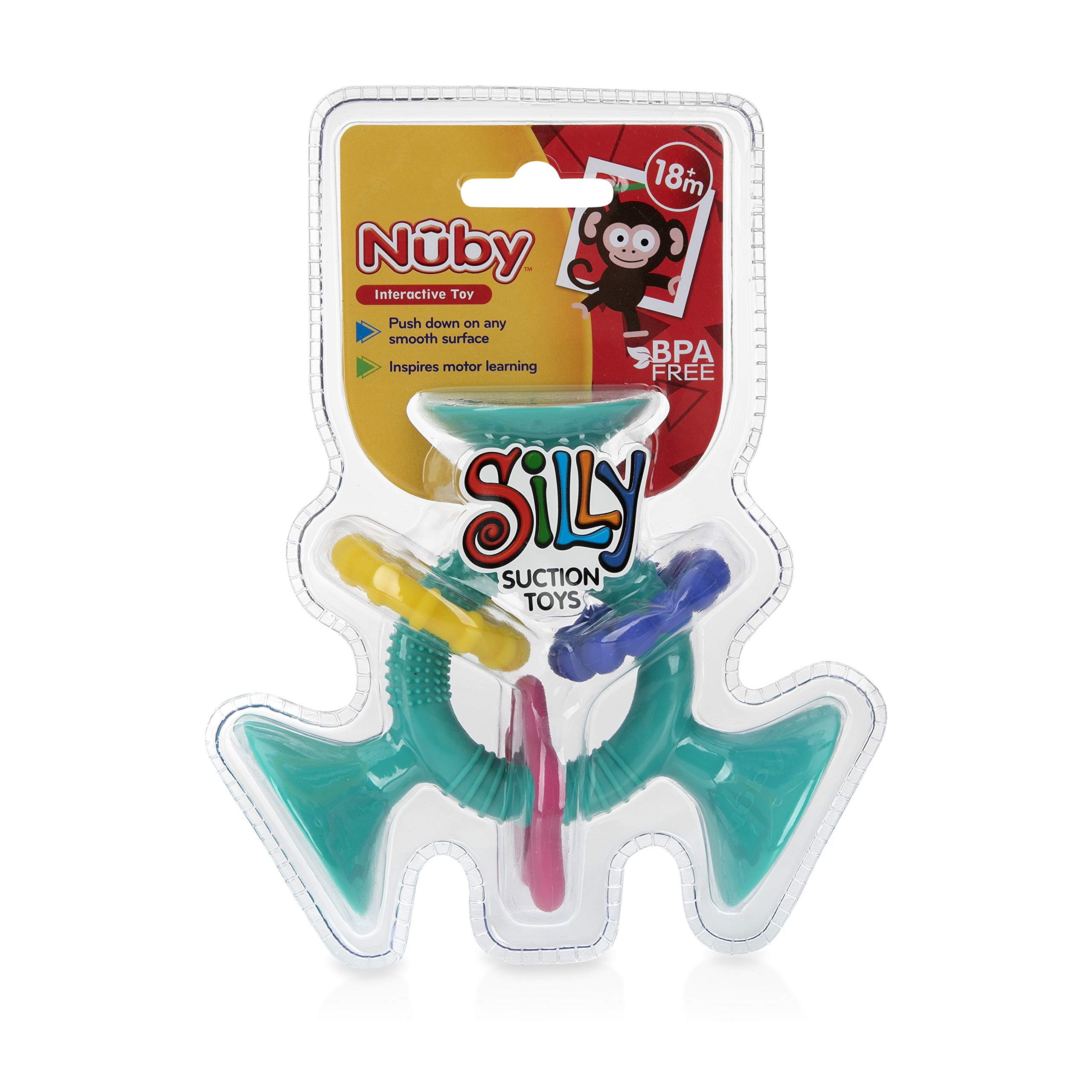 Foto 5 pulgar | Juguete De Succión Nuby Silly Three Prong Interactive Aqua - Venta Internacional.