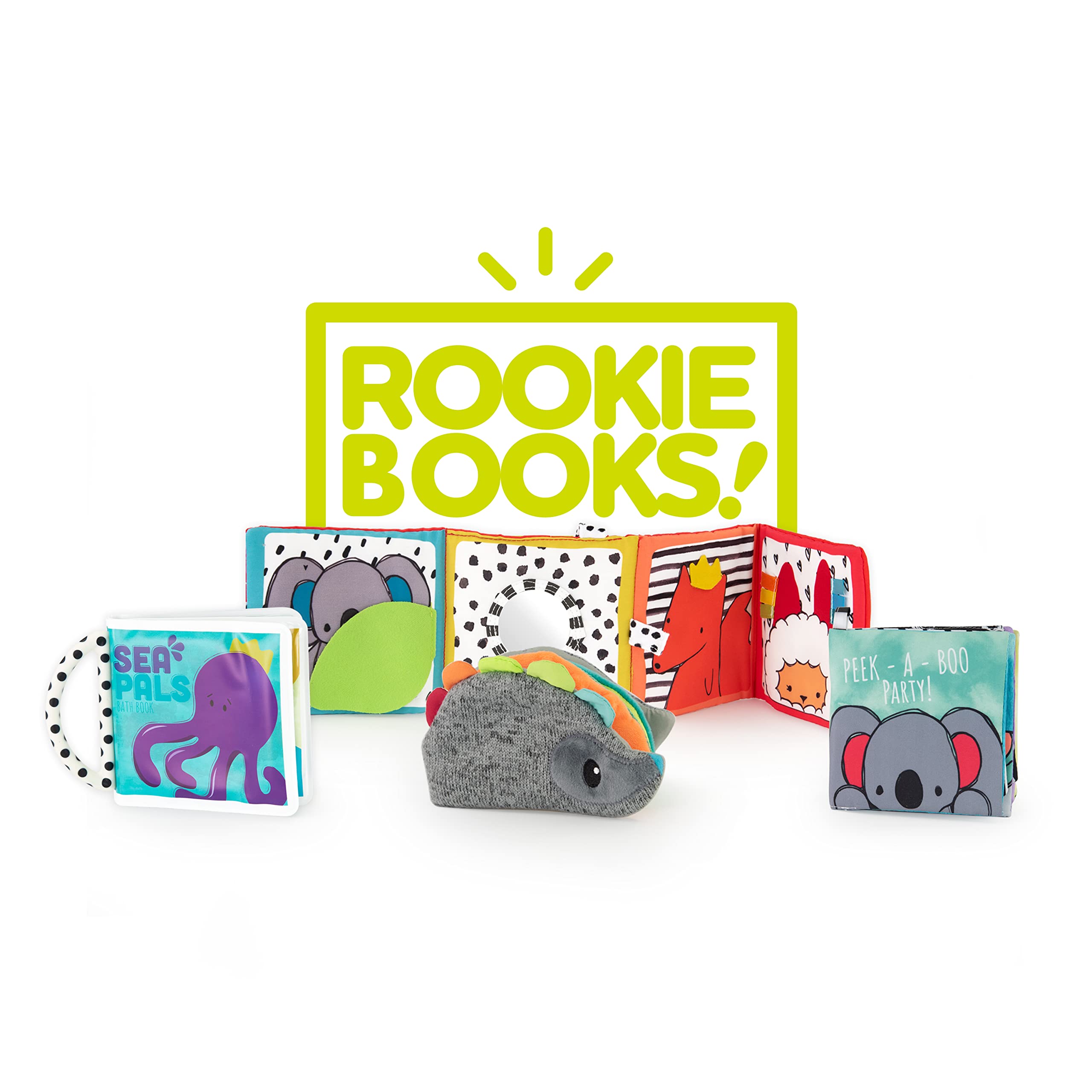 Baby Box Sassy Rookie Books Para 2 O Más Meses Con Juego De 4 Piezas - Venta Internacional.