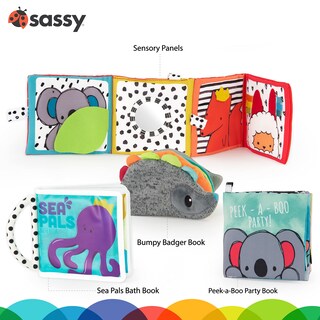 Foto 3 | Baby Box Sassy Rookie Books Para 2 O Más Meses Con Juego De 4 Piezas - Venta Internacional.