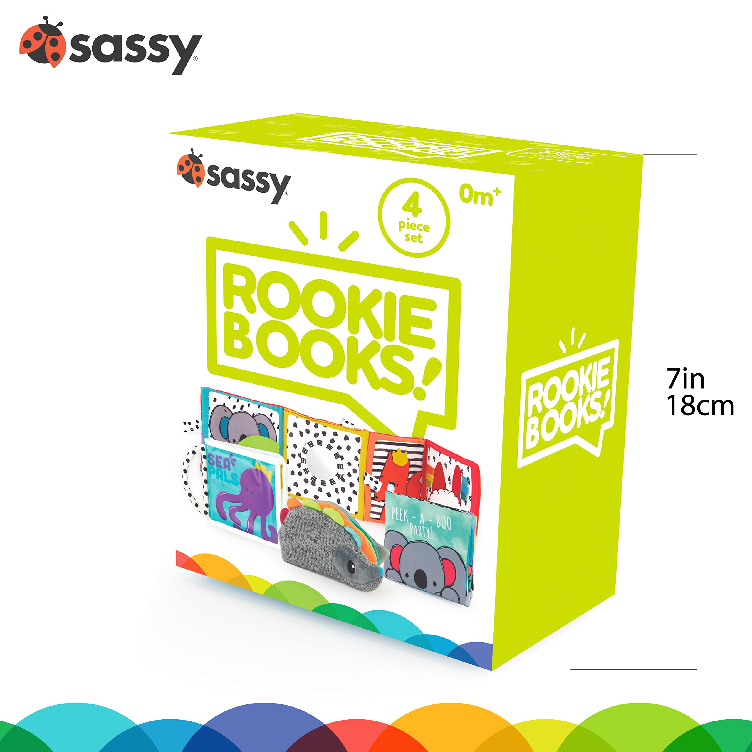 Foto 5 pulgar | Baby Box Sassy Rookie Books Para 2 O Más Meses Con Juego De 4 Piezas - Venta Internacional.