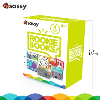 Foto 4 | Baby Box Sassy Rookie Books Para 2 O Más Meses Con Juego De 4 Piezas - Venta Internacional.