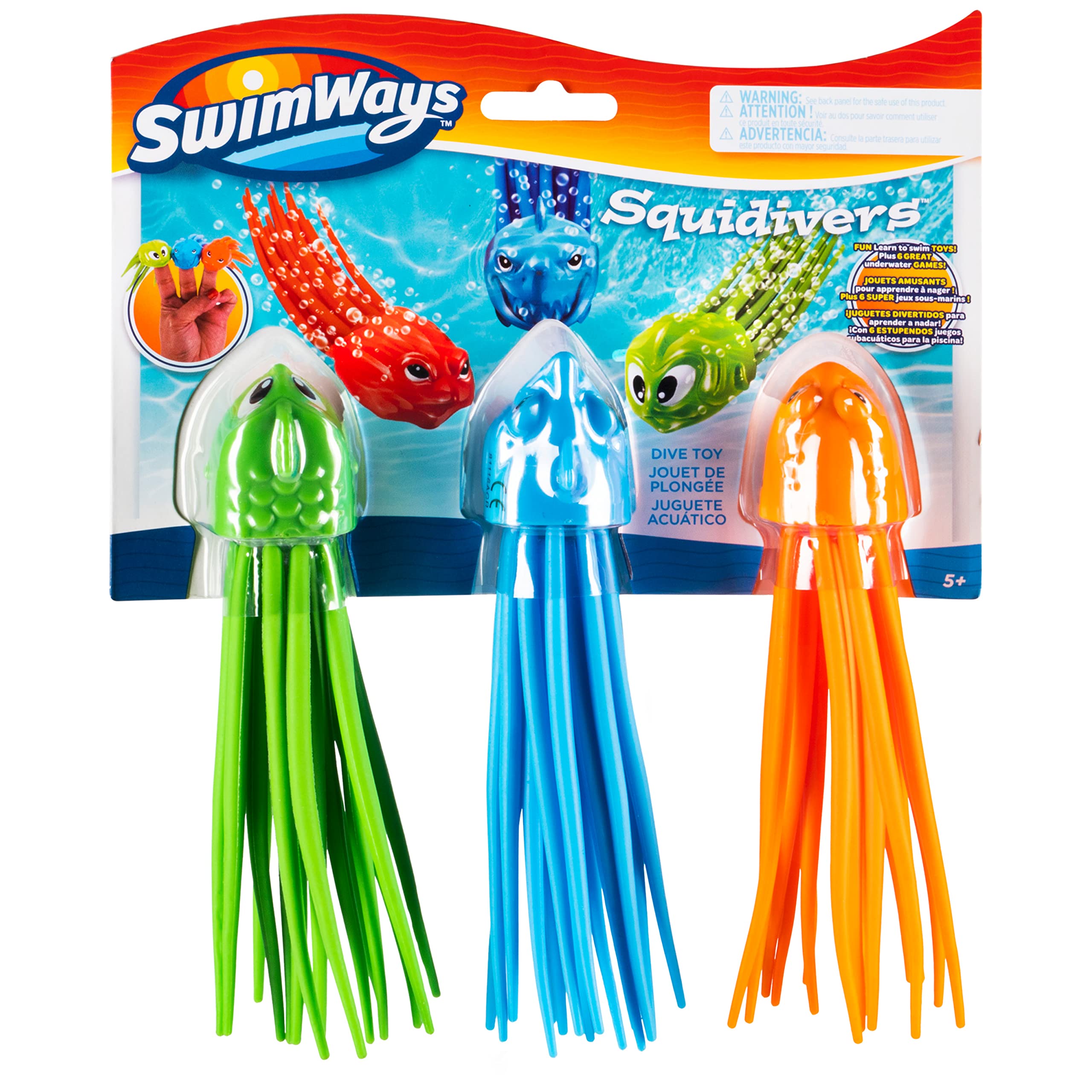 Juguetes De Buceo En Piscina Swimways Squidivers, Paquete De 3 Para Niños Mayores De 5 Años - Venta Internacional.