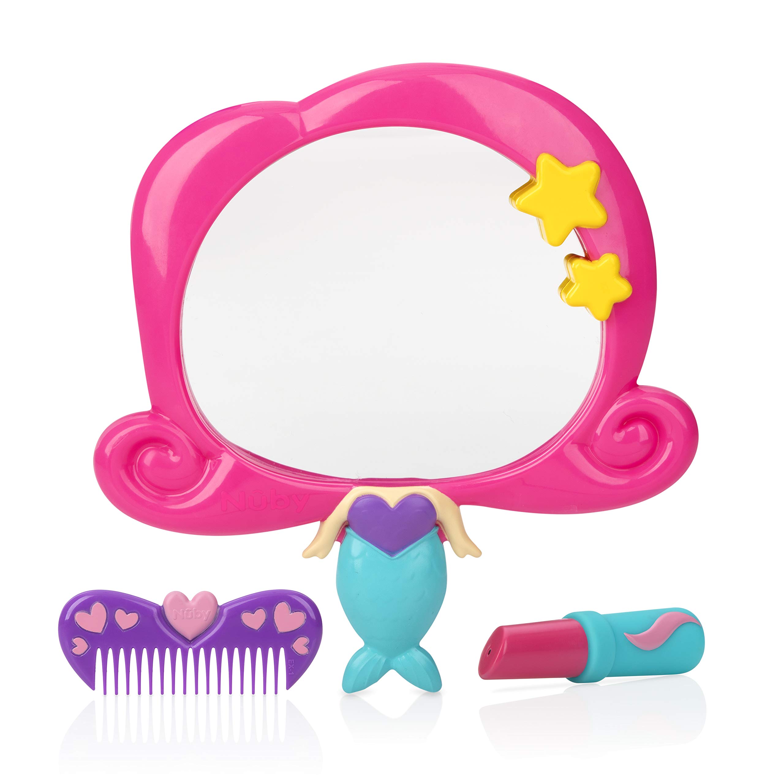 Juego De Juguetes De Baño Nuby Mermaid Mirror, 3 Piezas, Para Niños Mayores De 3 Años - Venta Internacional.
