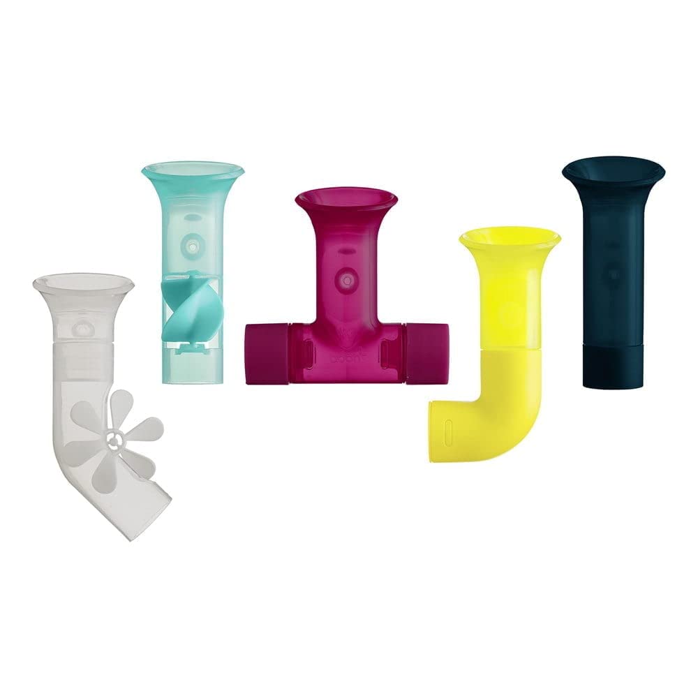 Bath Toys Boon Pipes Bath Building Con Ventosas, 5 Unidades - Venta Internacional.