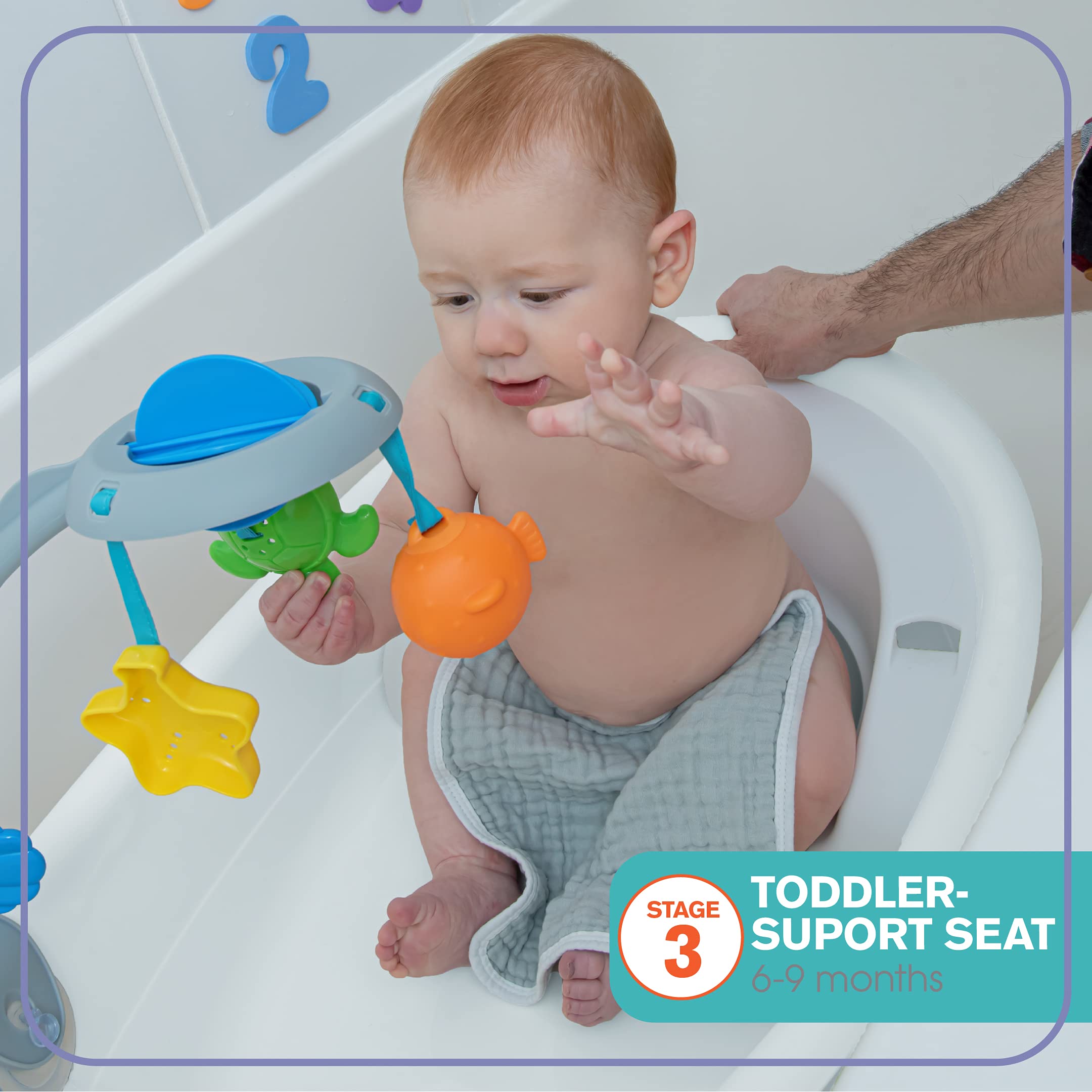Foto 5 pulgar | Bañera De Verano Para Bebés Con Soporte Suave, Multietapa - Venta Internacional.