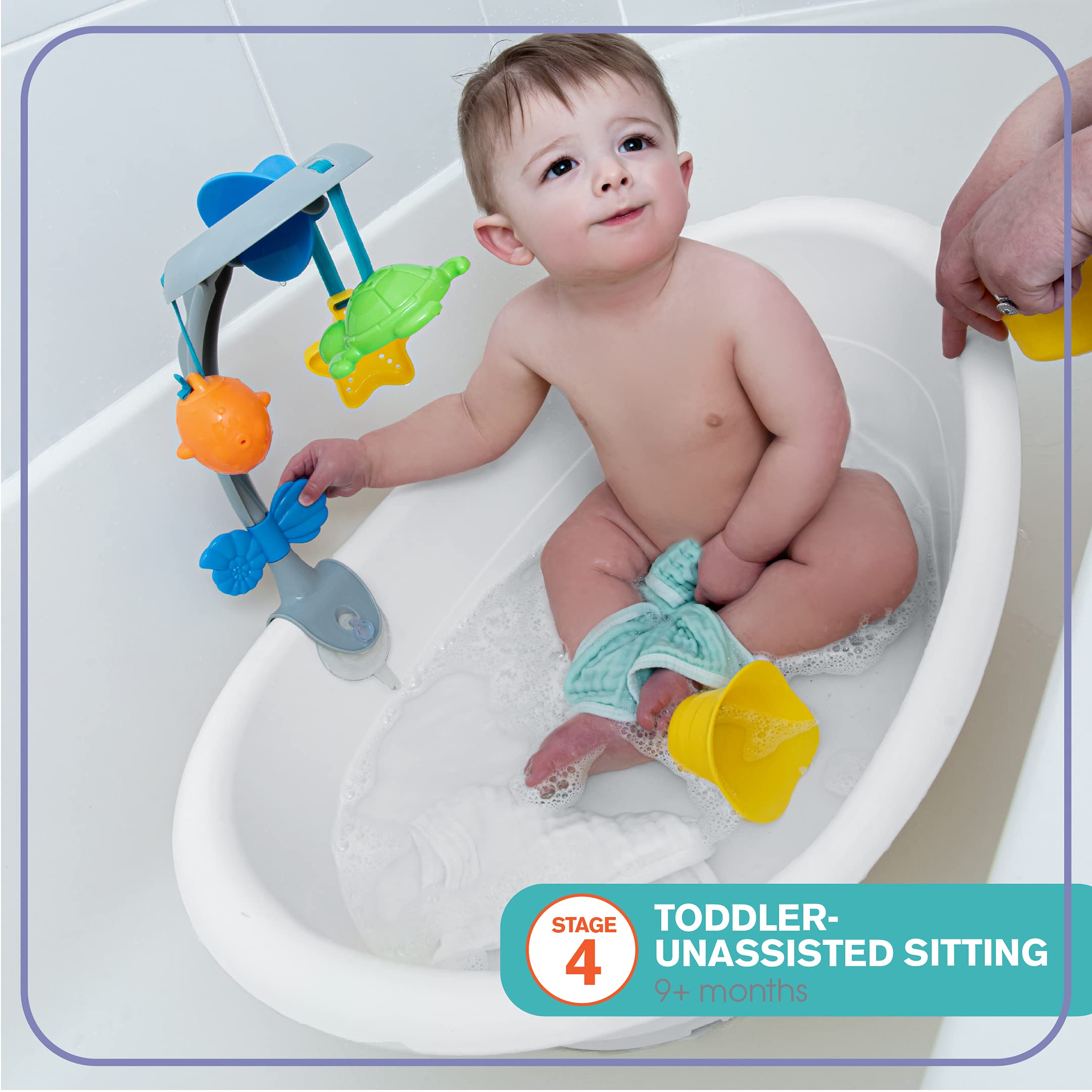 Foto 6 pulgar | Bañera De Verano Para Bebés Con Soporte Suave, Multietapa - Venta Internacional.