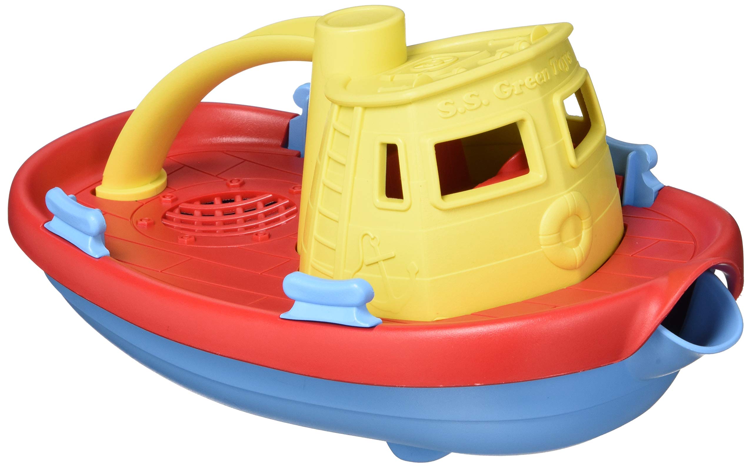 Toy Tugboat Green Toys, Varios Juegos De Simulación Cb, Baño Para Niños - Venta Internacional.