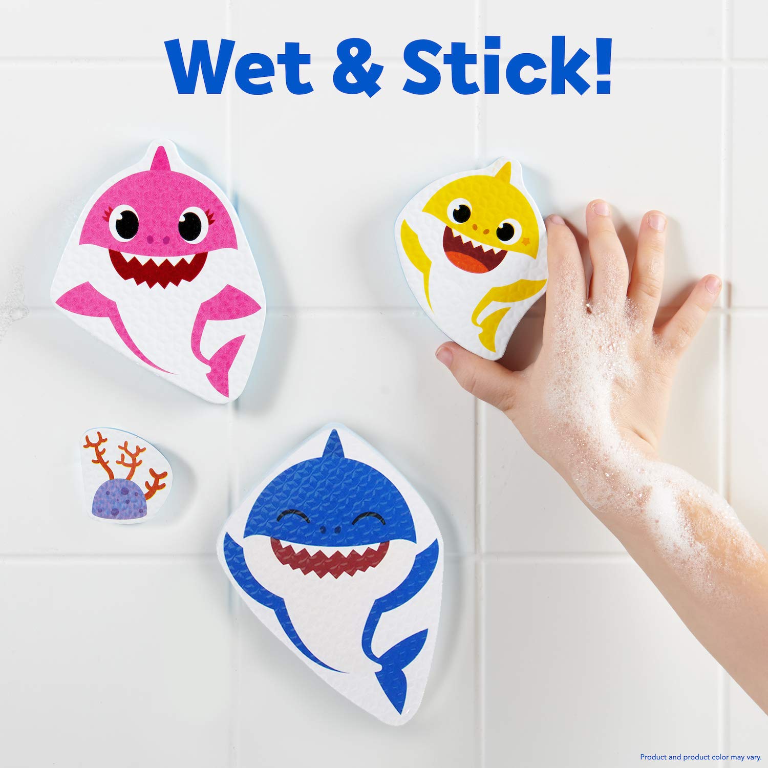 Foto 3 pulgar | Pegatinas Bath Time Wowwee Baby Shark Official (paquete De 30) - Venta Internacional.