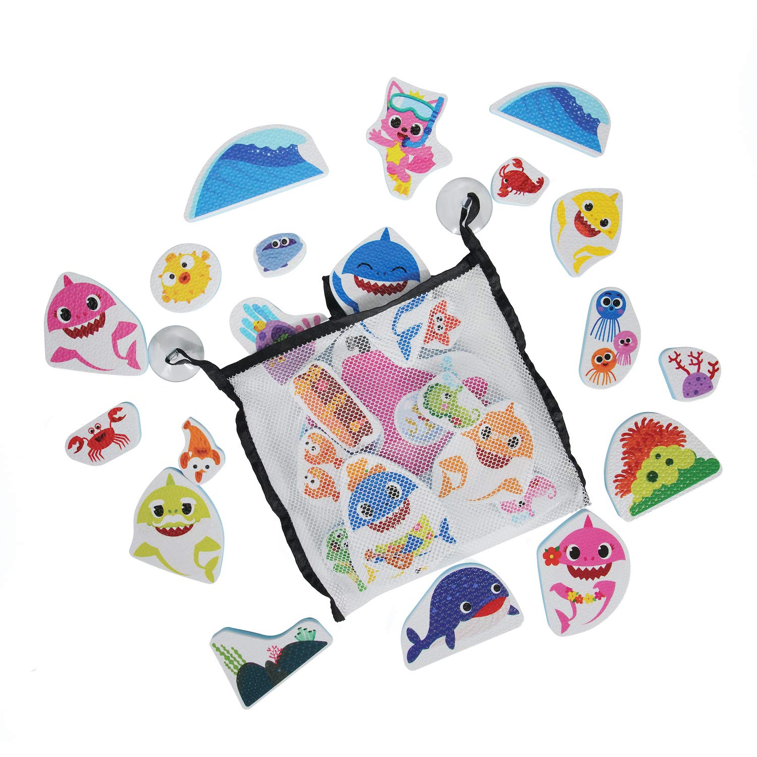 Foto 4 pulgar | Pegatinas Bath Time Wowwee Baby Shark Official (paquete De 30) - Venta Internacional.