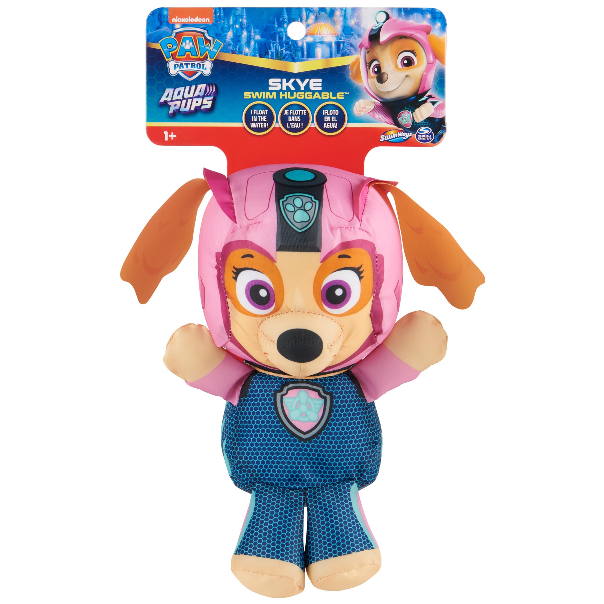 Foto 6 pulgar | Animal De Peluche Para Nadar, Abrazable, Swimways Paw Patrol Skye - Venta Internacional.