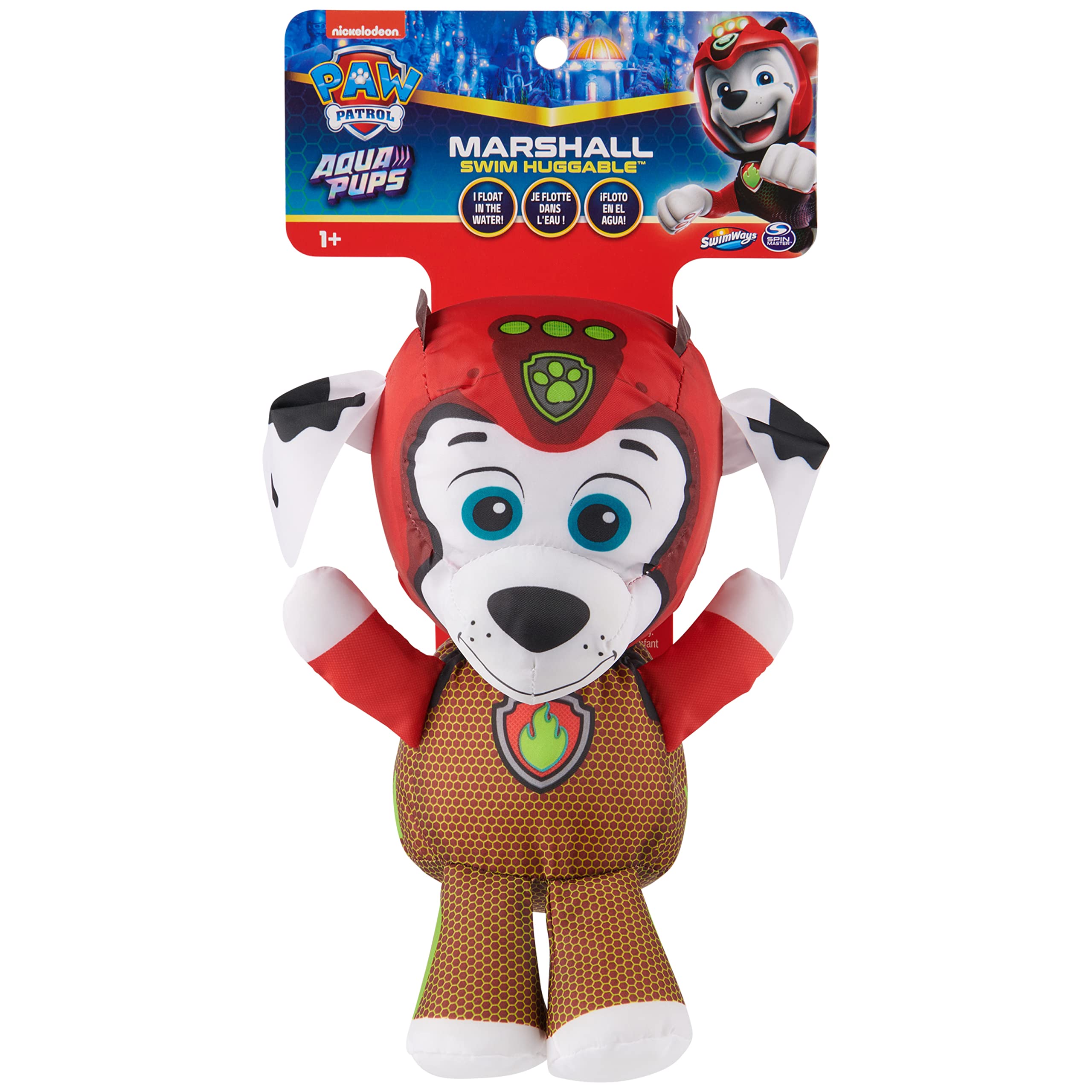 Foto 6 pulgar | Swim Huggable Swimways Paw Patrol Aquapups Marshall Para Niños - Venta Internacional.
