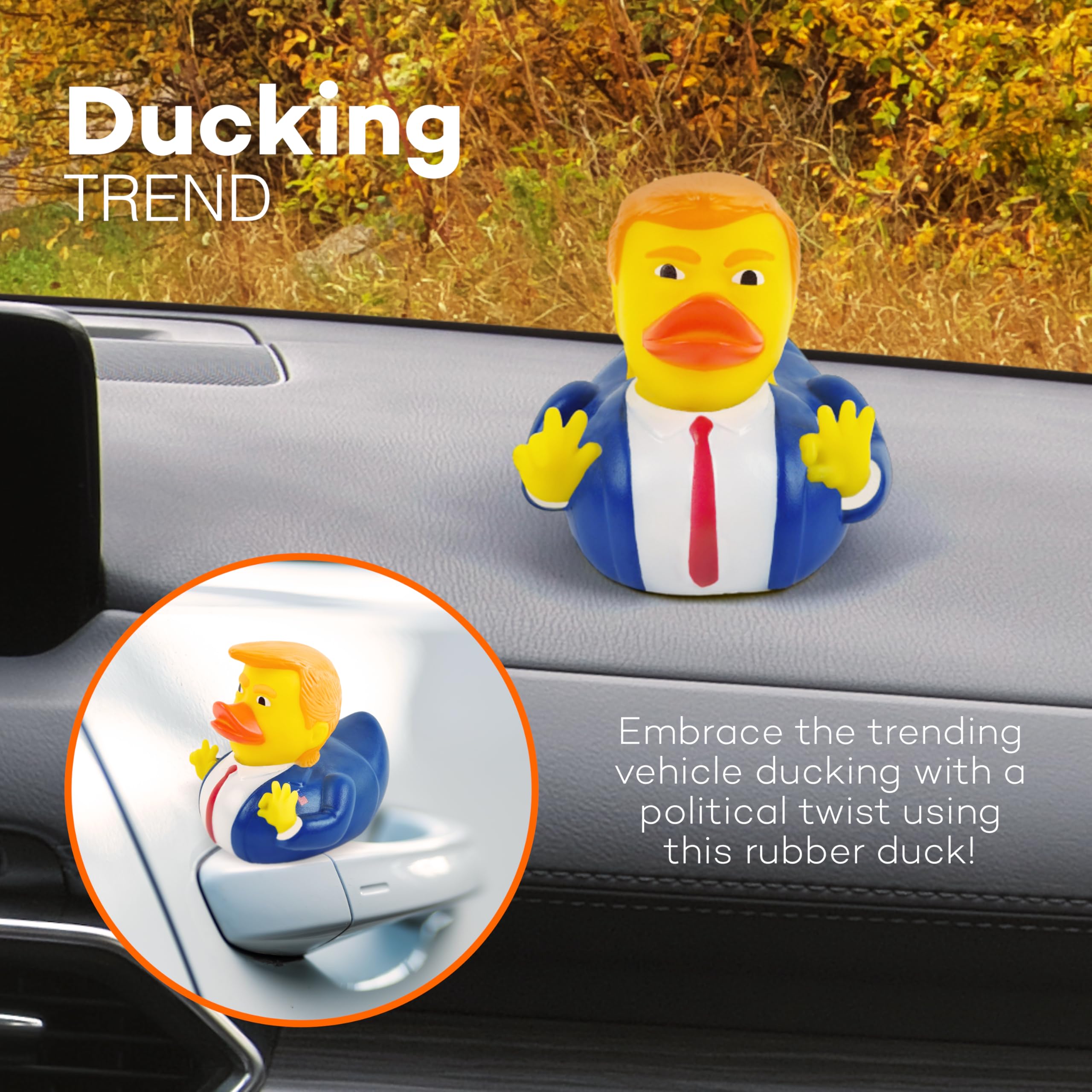 Foto 4 pulgar | Rubber Duck 4e's Novelty Donald Trump 2024 Talla Grande - Venta Internacional.