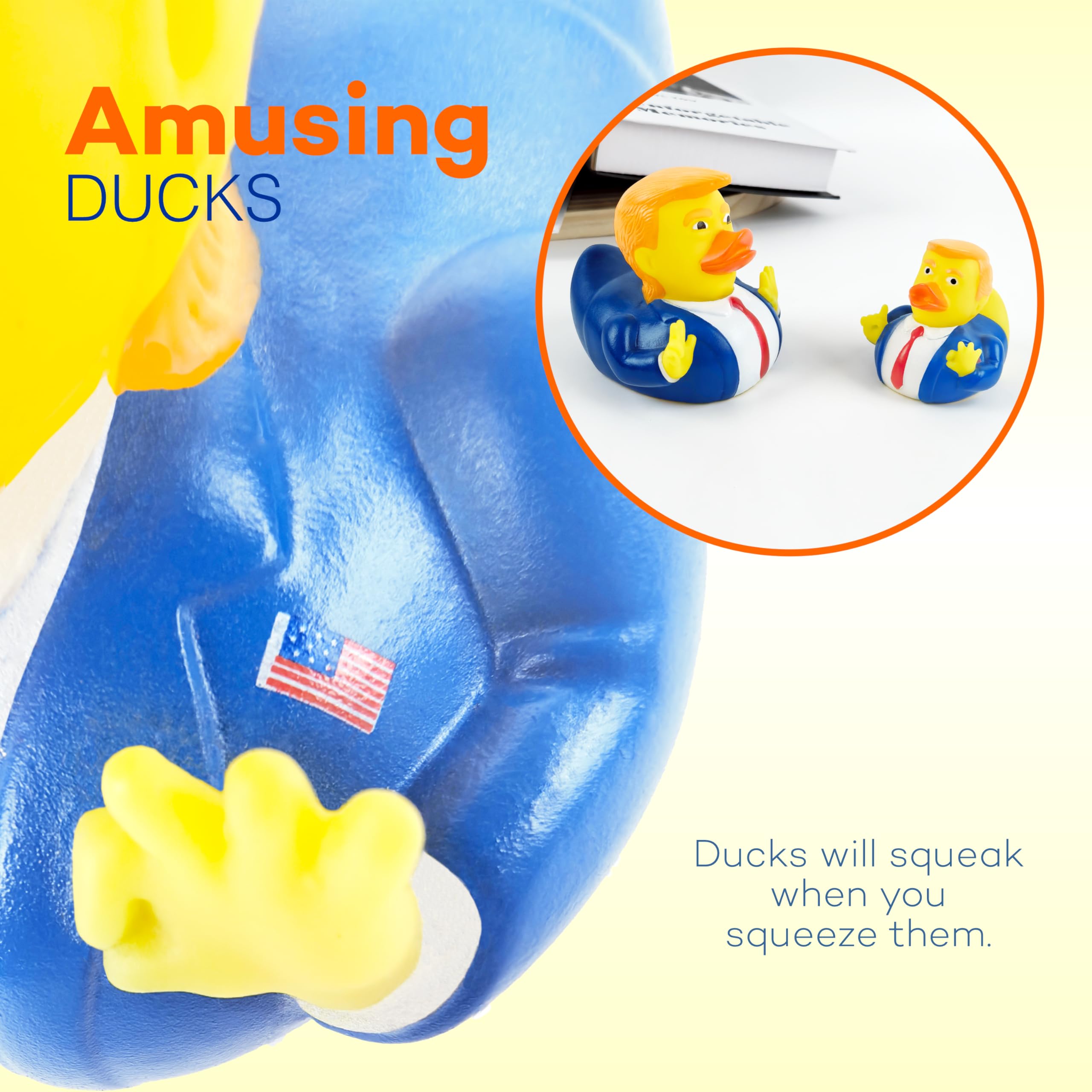 Foto 5 pulgar | Rubber Duck 4e's Novelty Donald Trump 2024 Talla Grande - Venta Internacional.