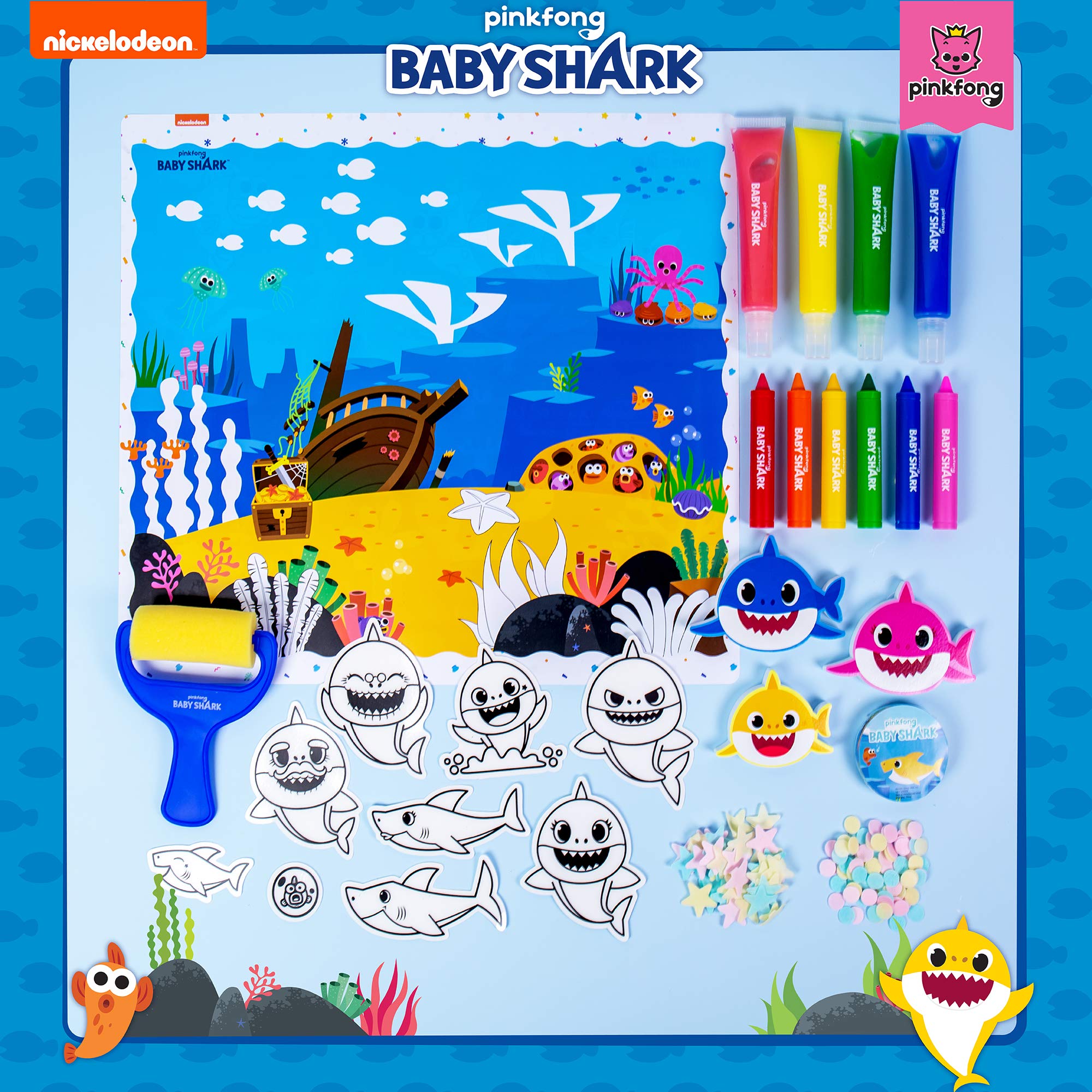 Foto 3 pulgar | Baby Shark Ultimate De Bath Art Studio Con Toalla Y Crayones De Baño - Venta Internacional.