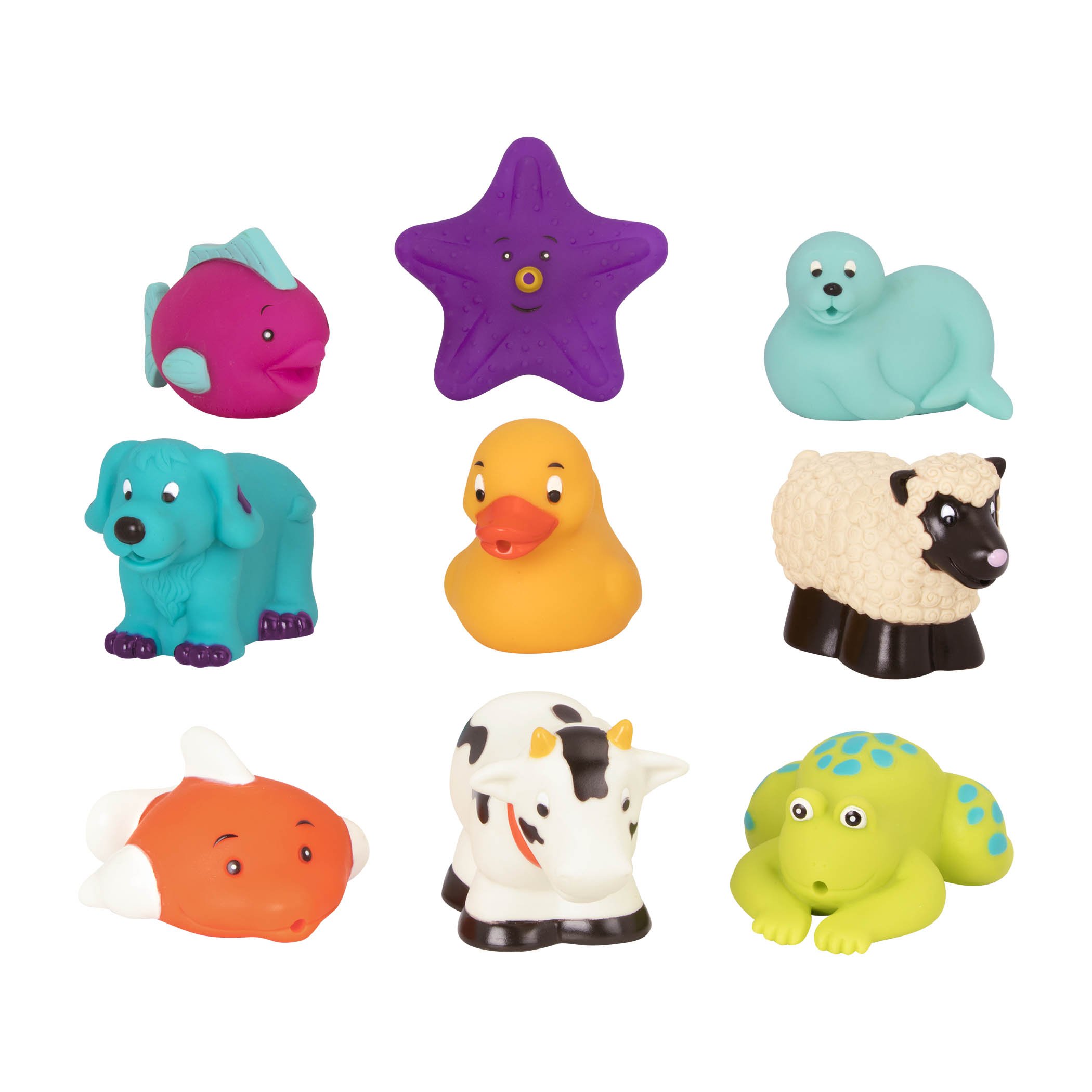 Foto 2 pulgar | Bath Toys Battat Bath Buddies, 9 Animales Squirters, 10 Meses O Más - Venta Internacional.